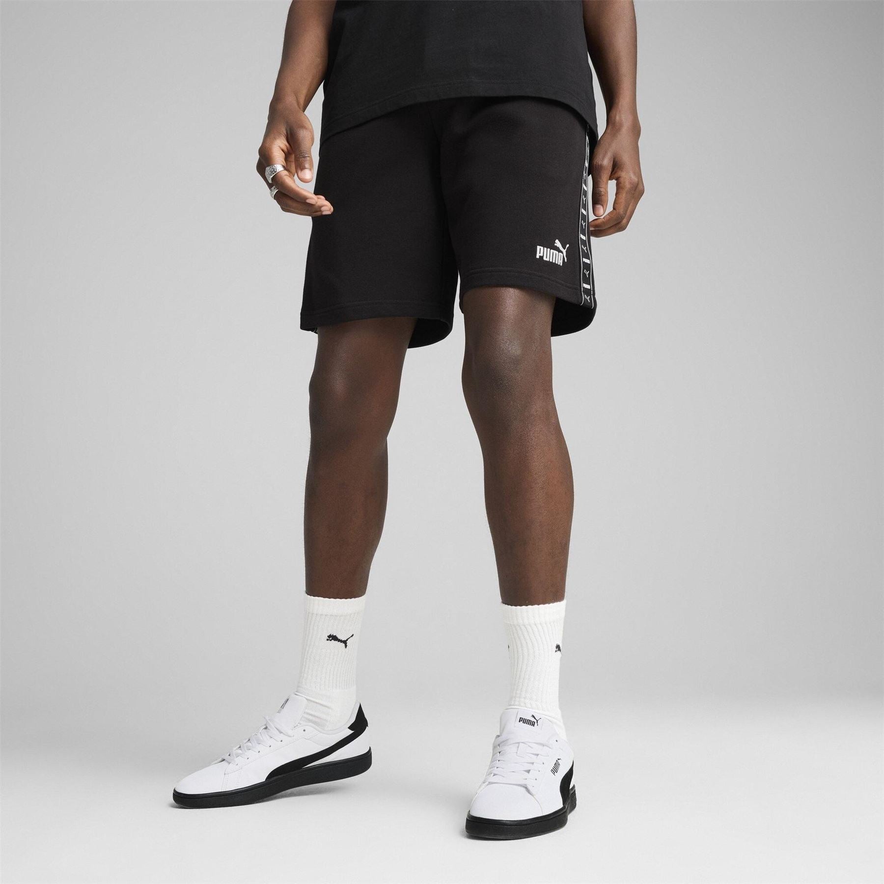Puma Tape Bermuda Shorts with Elasticated Waistband