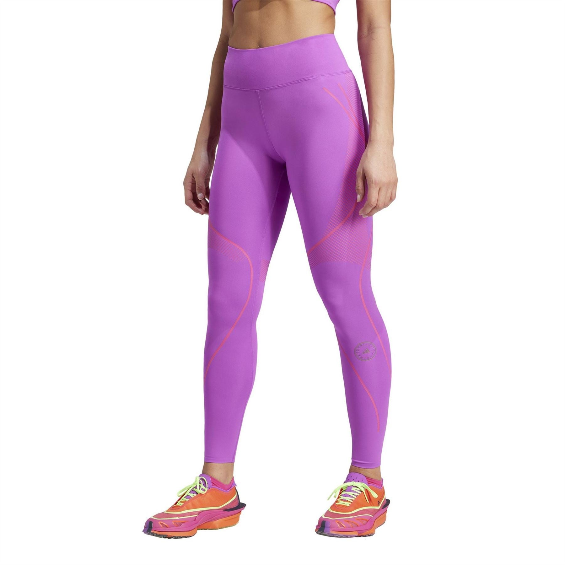 adidas Solid Patterned Skinny Fit Leggings