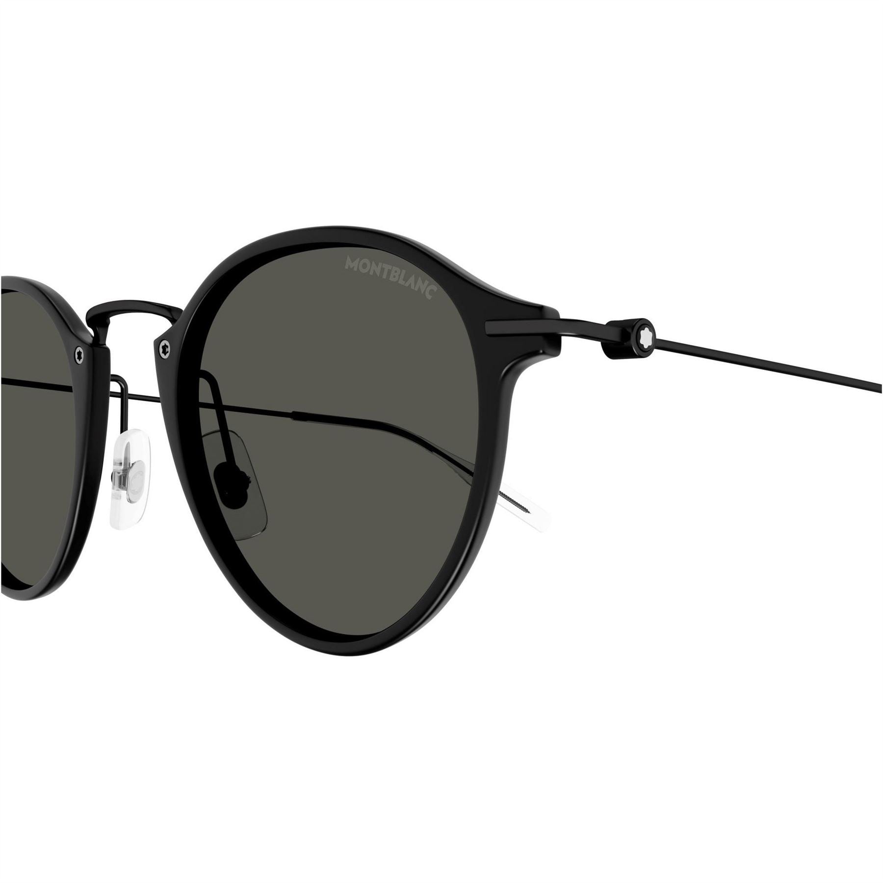 Montblanc 005 Round Double Bridge Full Rim Sunglasses