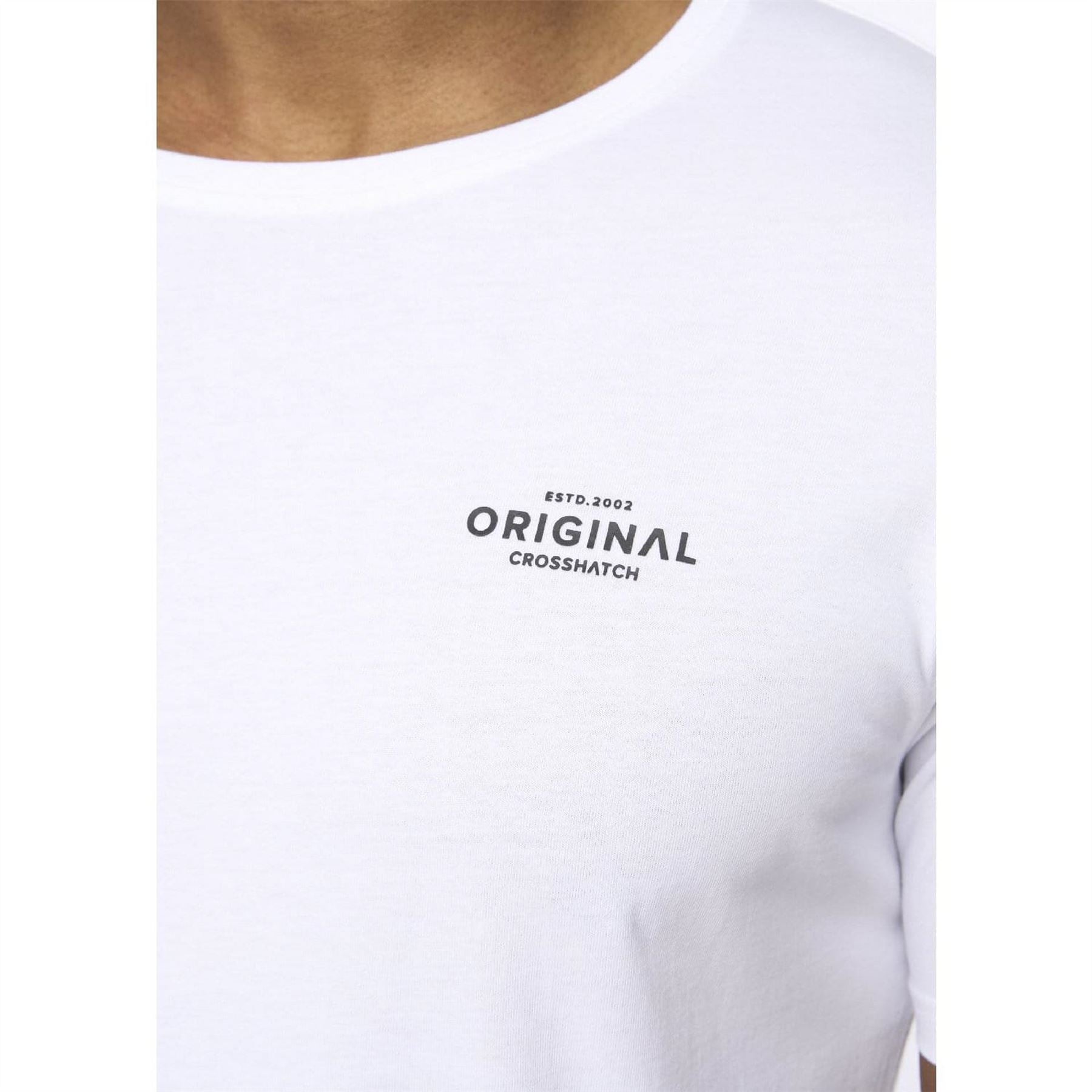 Crosshatch Pack Of Basic Standard T-Shirts