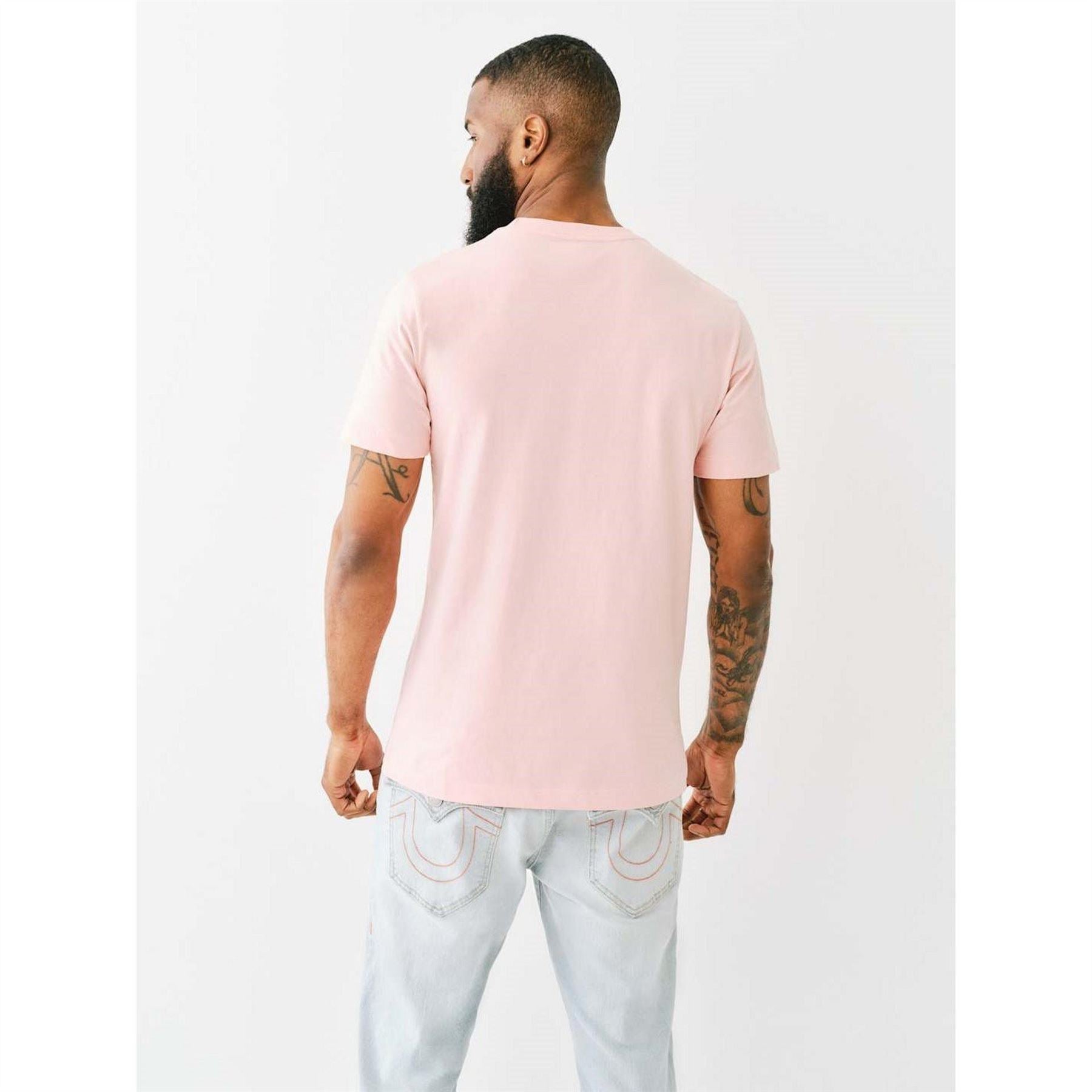 True Religion Crew Neck Lettering Regular Fit T-Shirt