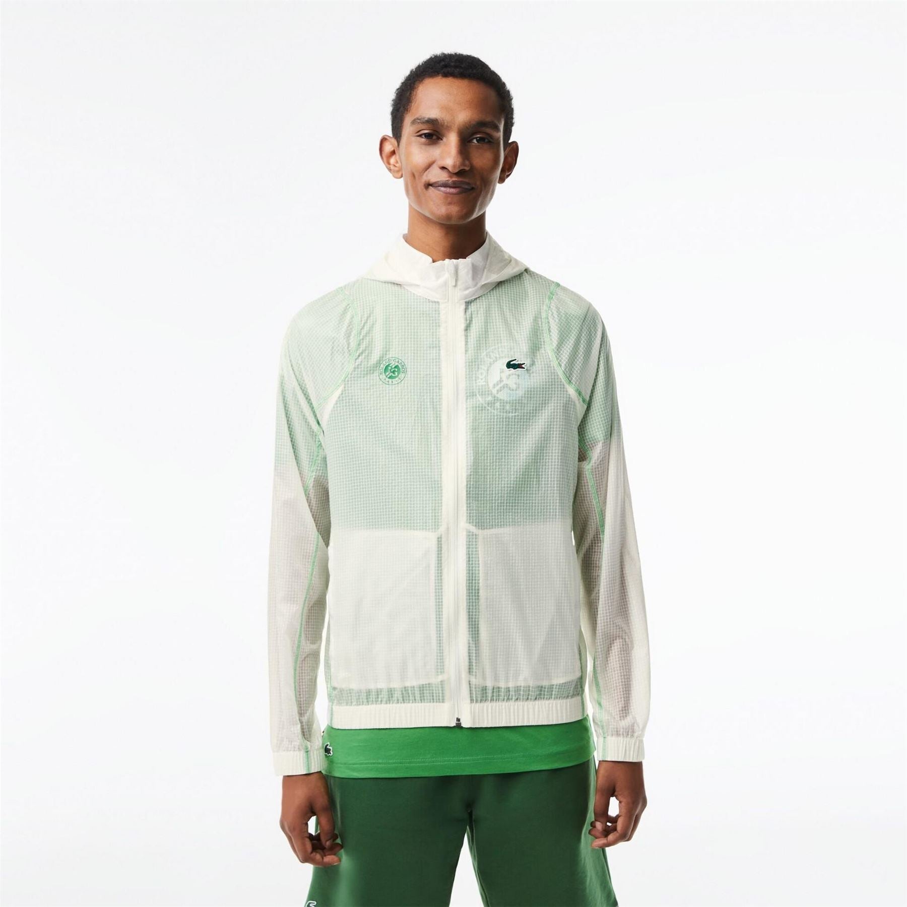 Lacoste Roland Garros Lightweight Half Zip Rain Anorak