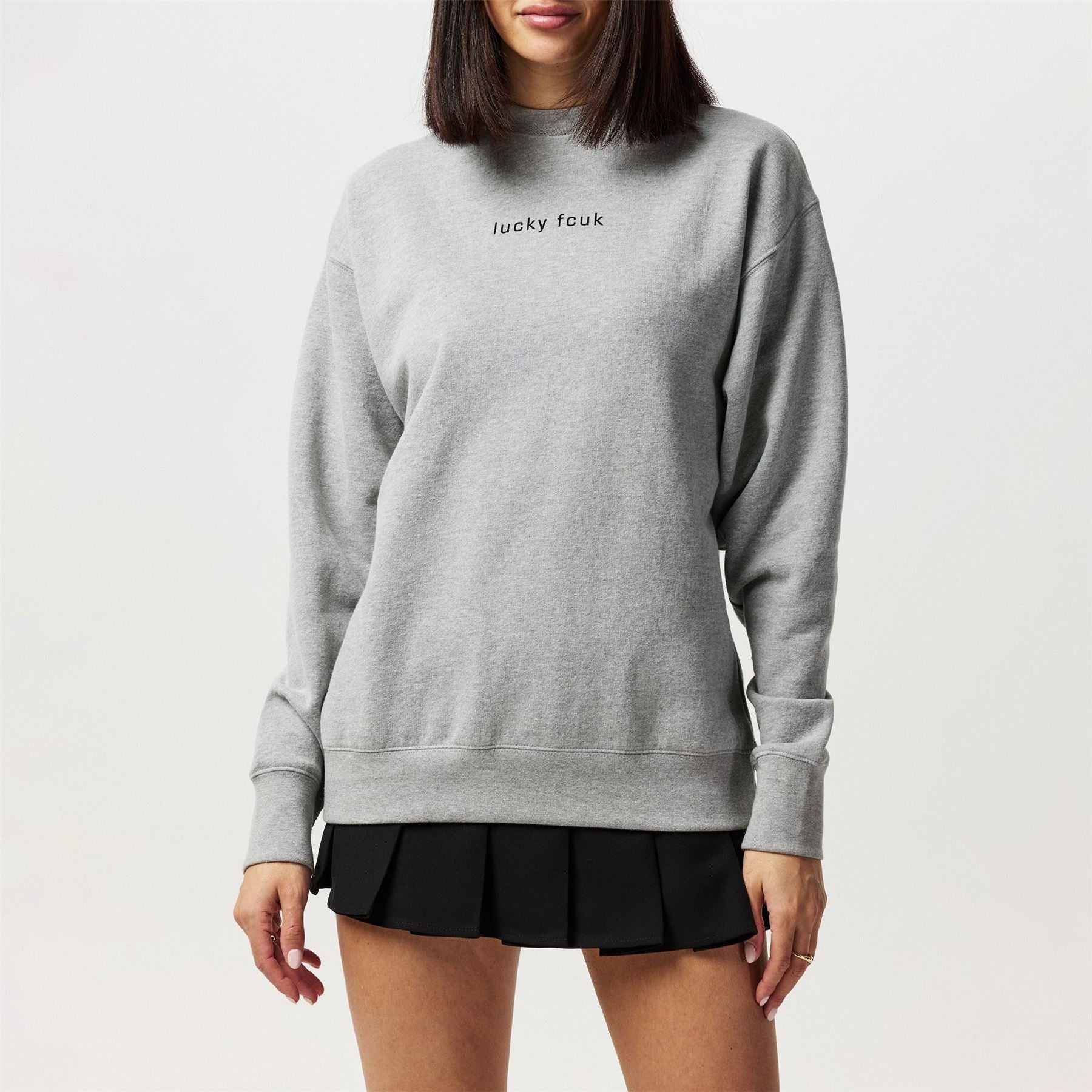 FCUK Crew Neck Lettering Relaxed Sweatshirt