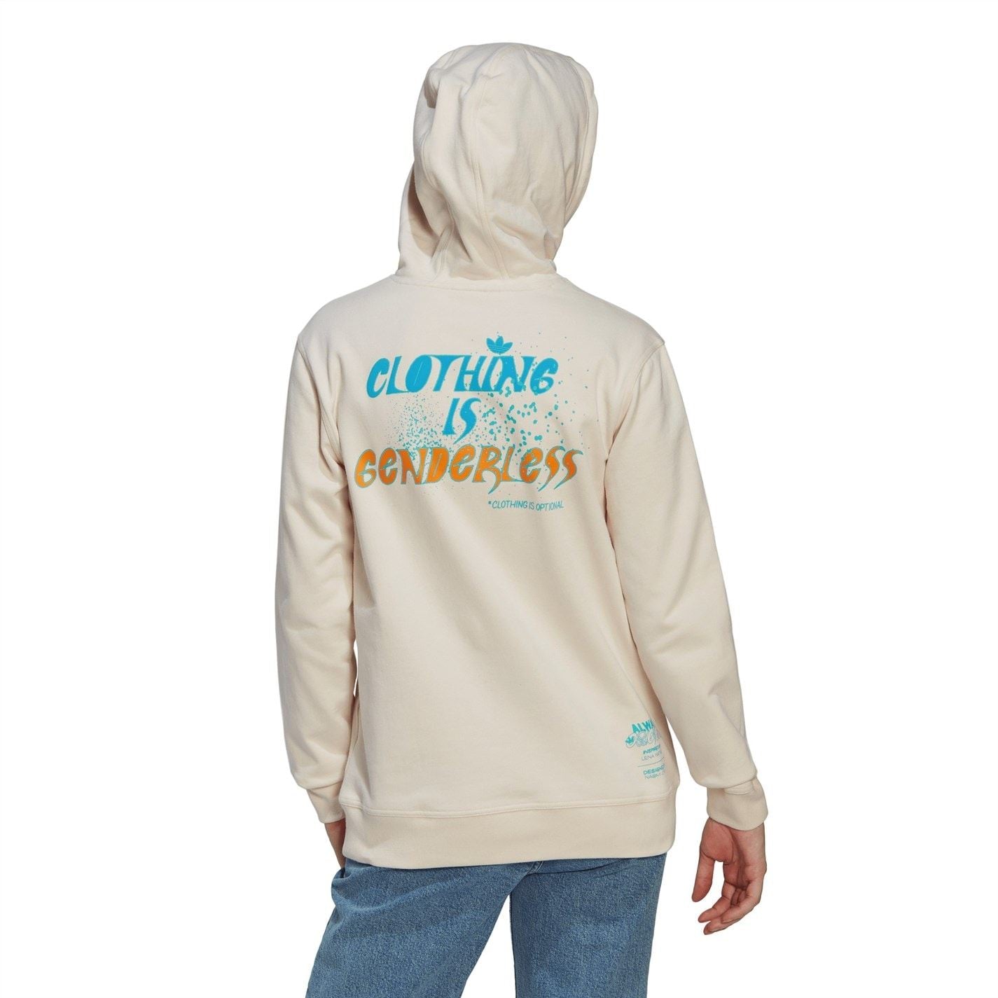 adidas Originals Hooded Relaxed Fit Text Graphic Sweatshirt