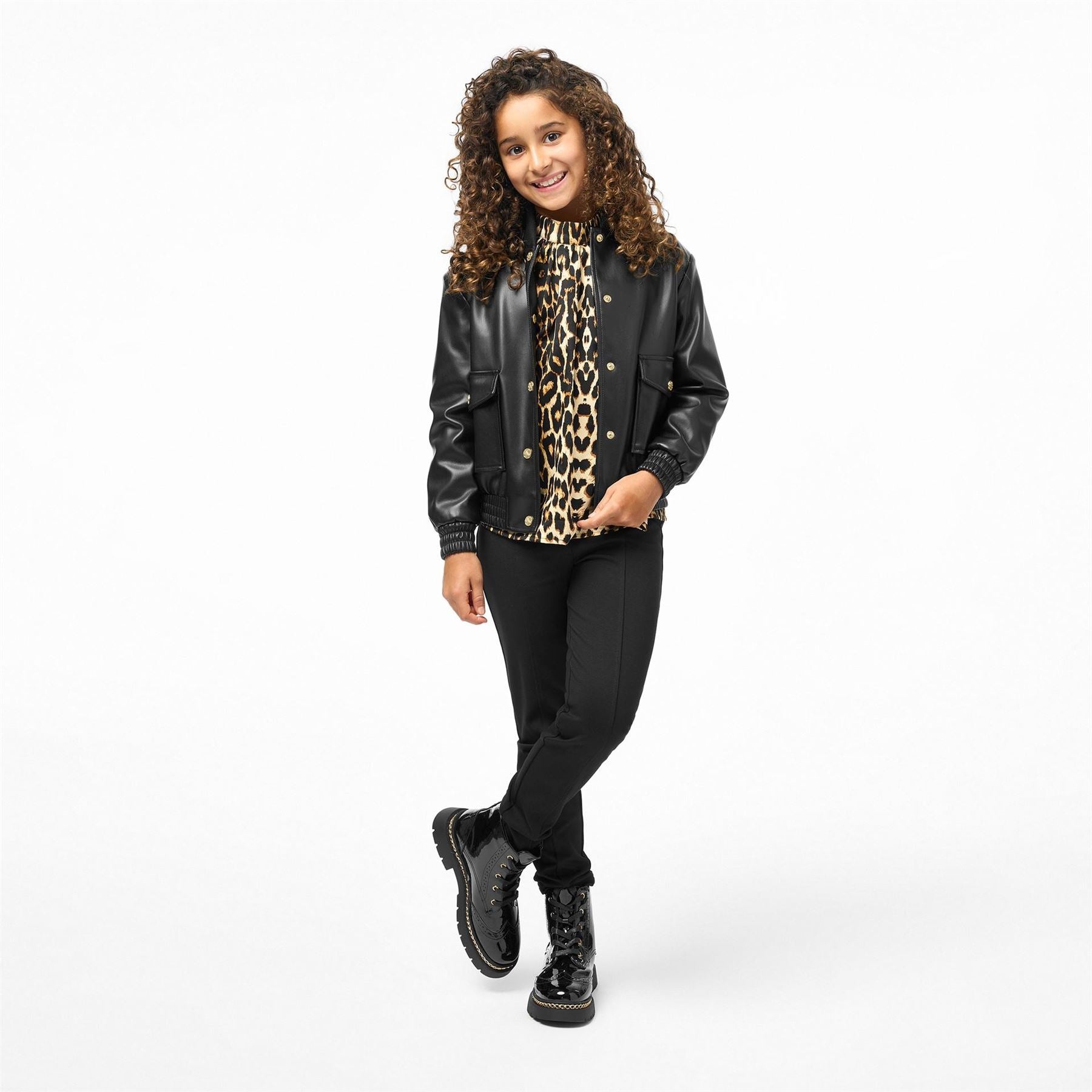 Biba Girls Pu Bomber Jacket