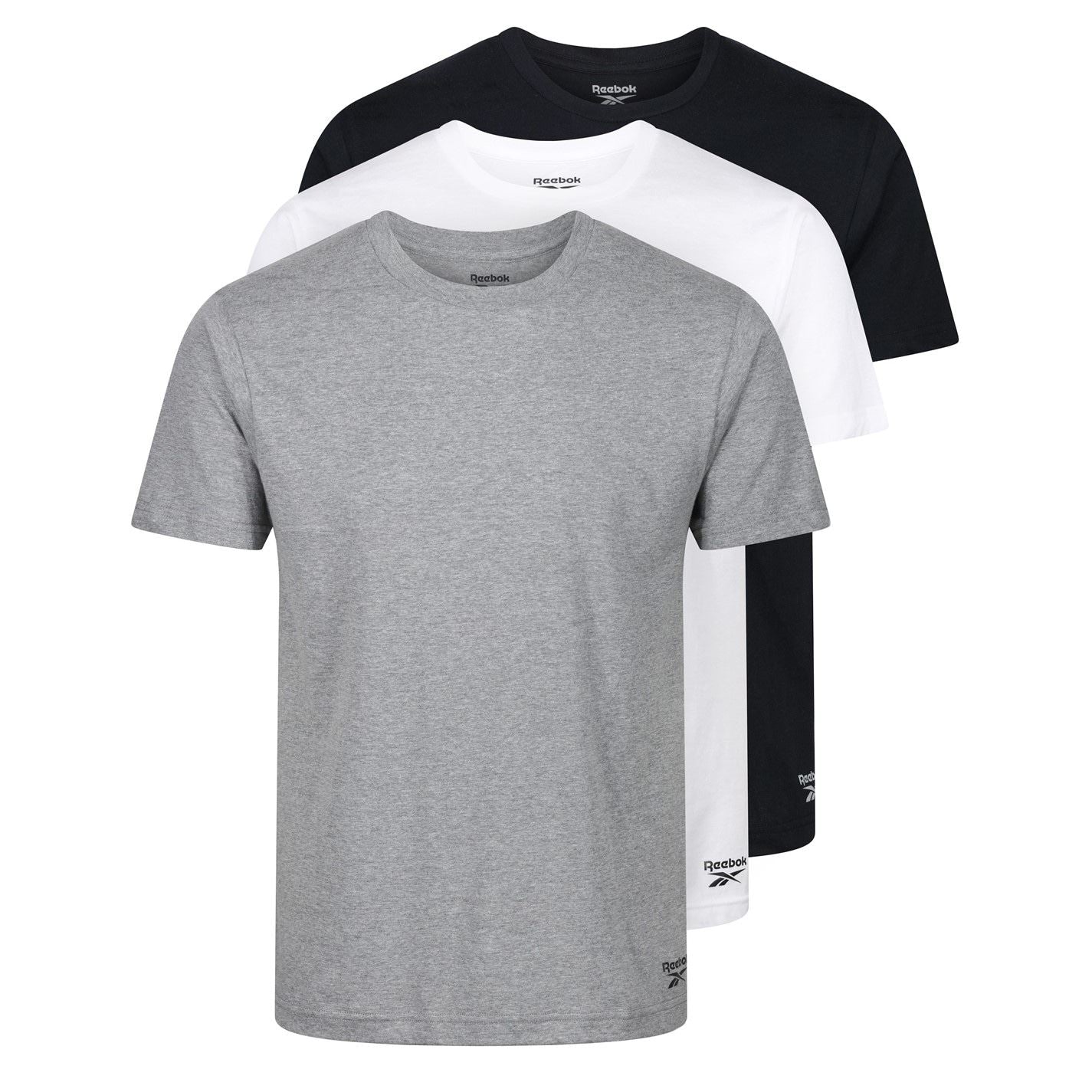 Reebok Mens 3 Pack T-Shirts Santo