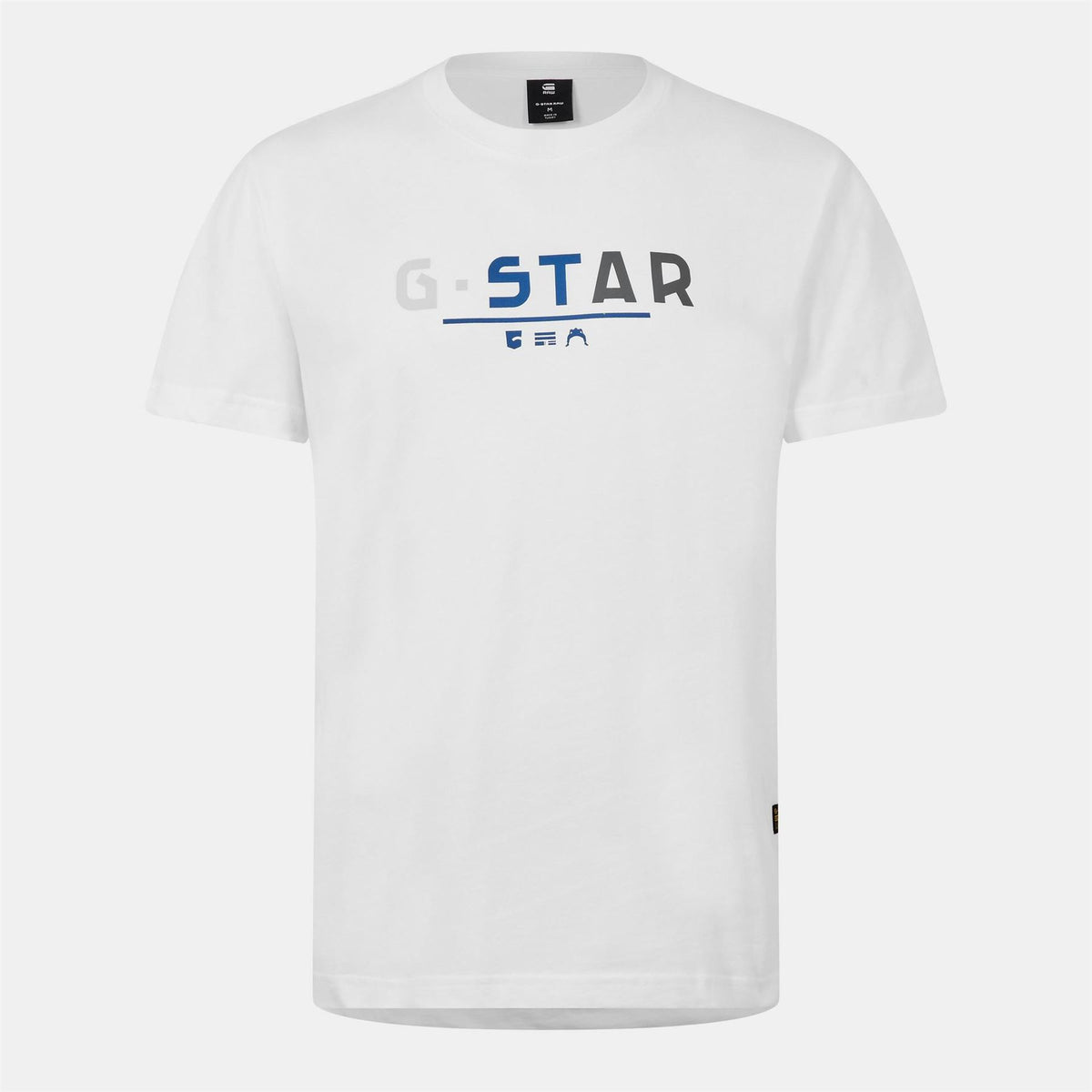 G Star Lettering Crew Neck Regular Fit T-Shirt