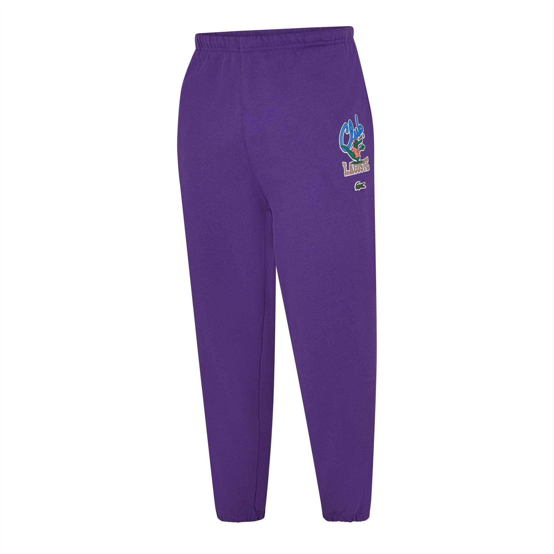 Lacoste Iconic Print Closed Hem Fleece Joggers