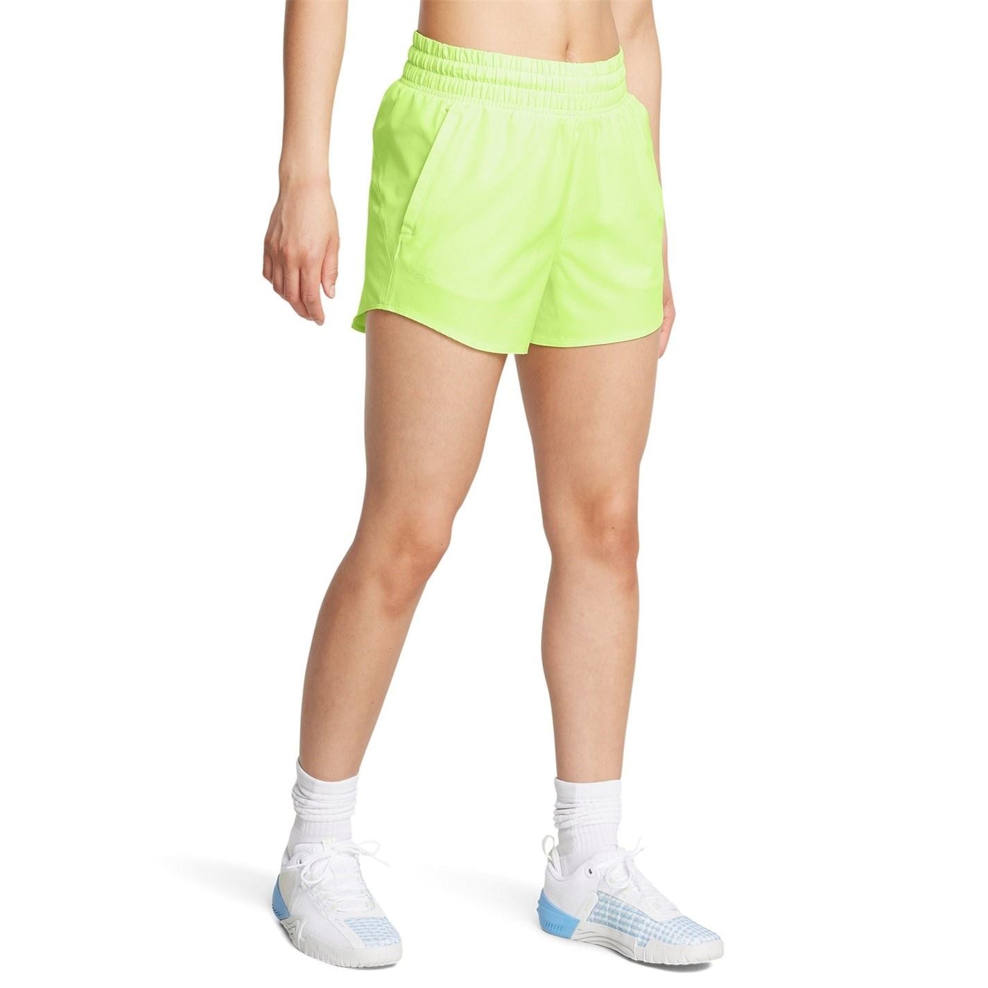 Under Armour Flex Woven Running Shorts with Curved Hem