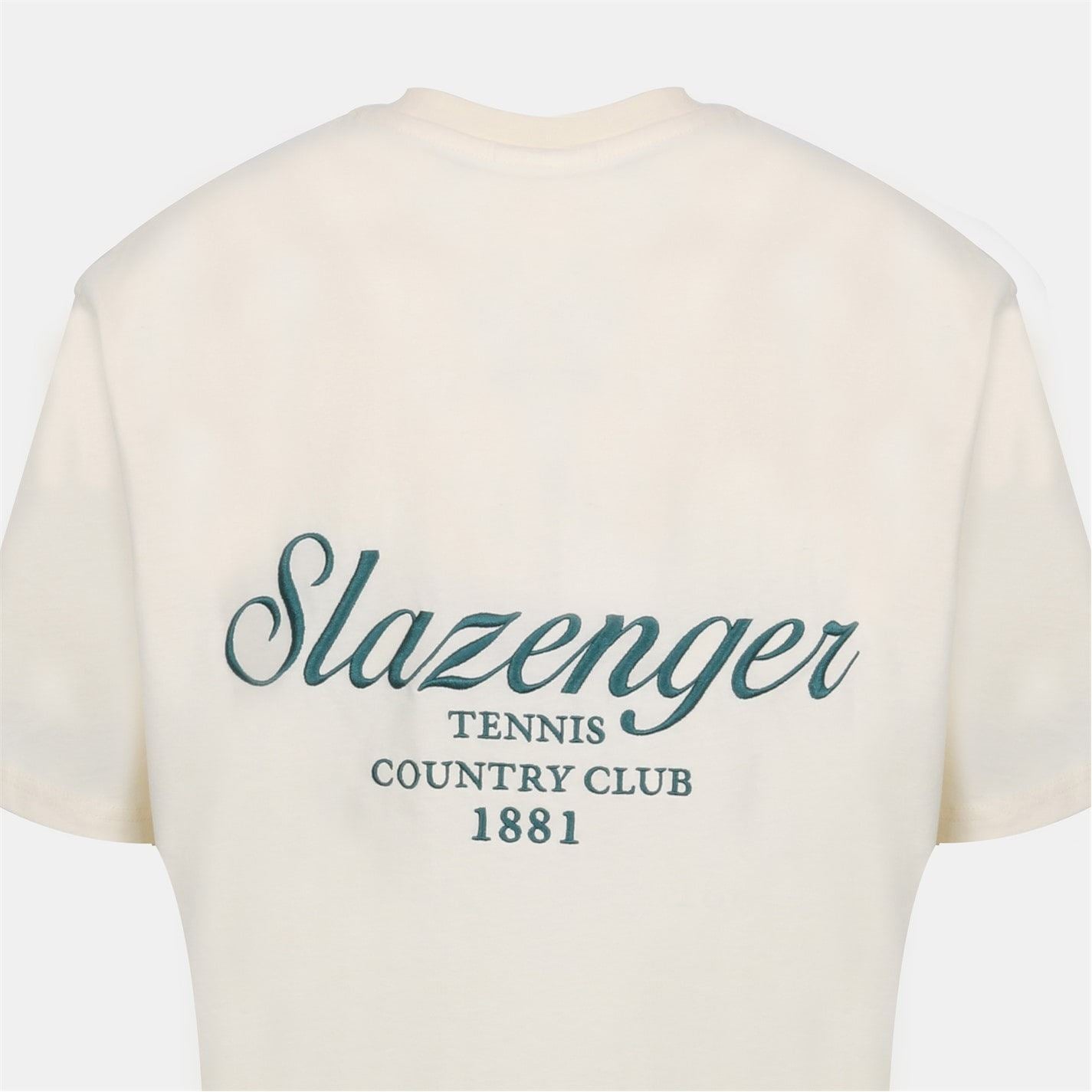 Slazenger Tennis Oversize Fit Embroidered Short Sleeve T-Shirt