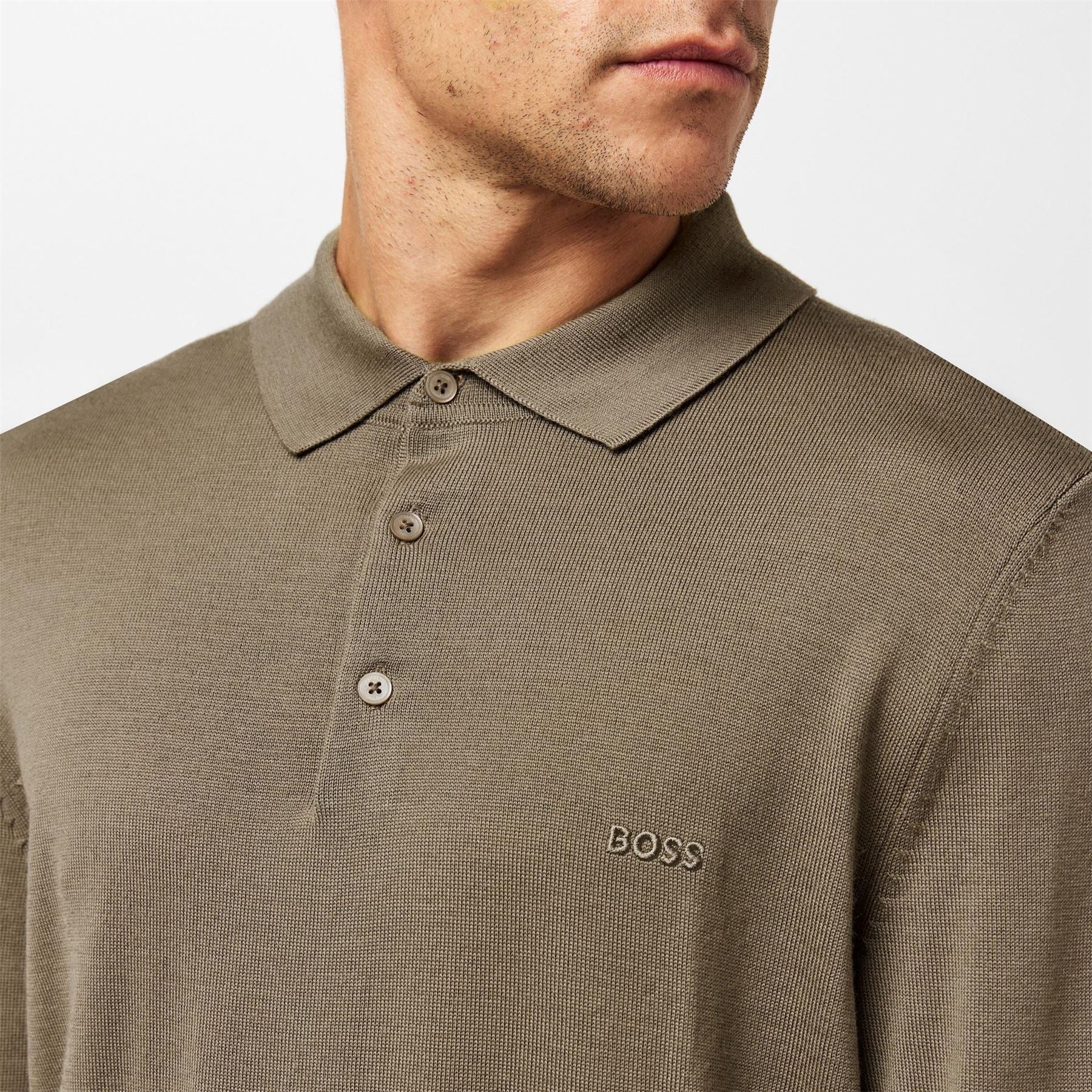 Boss Bono Black Knitted Crew Neck Jumpers