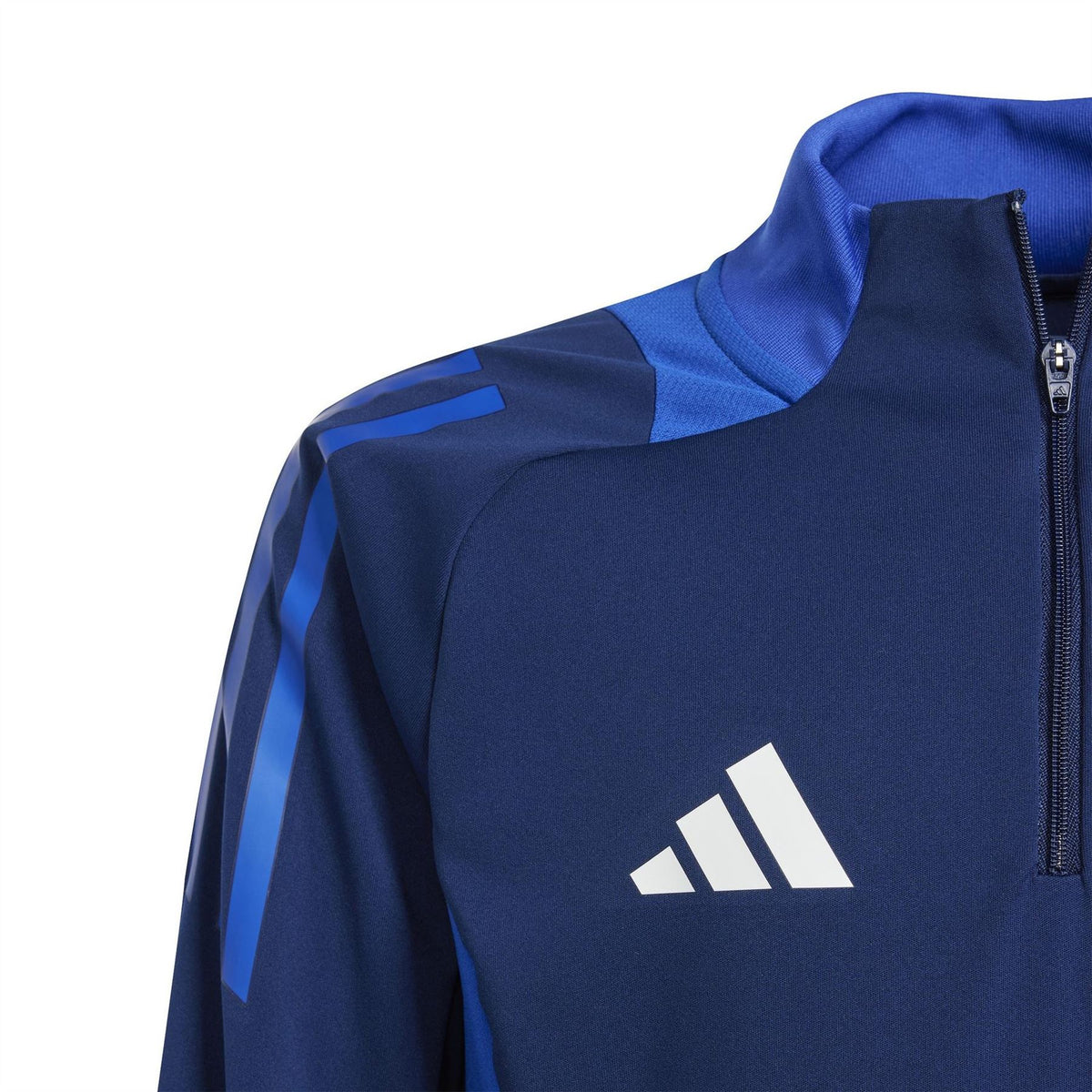 adidas Kids Three Bar Logo Funnel Neck Long Sleeve Athletic Top