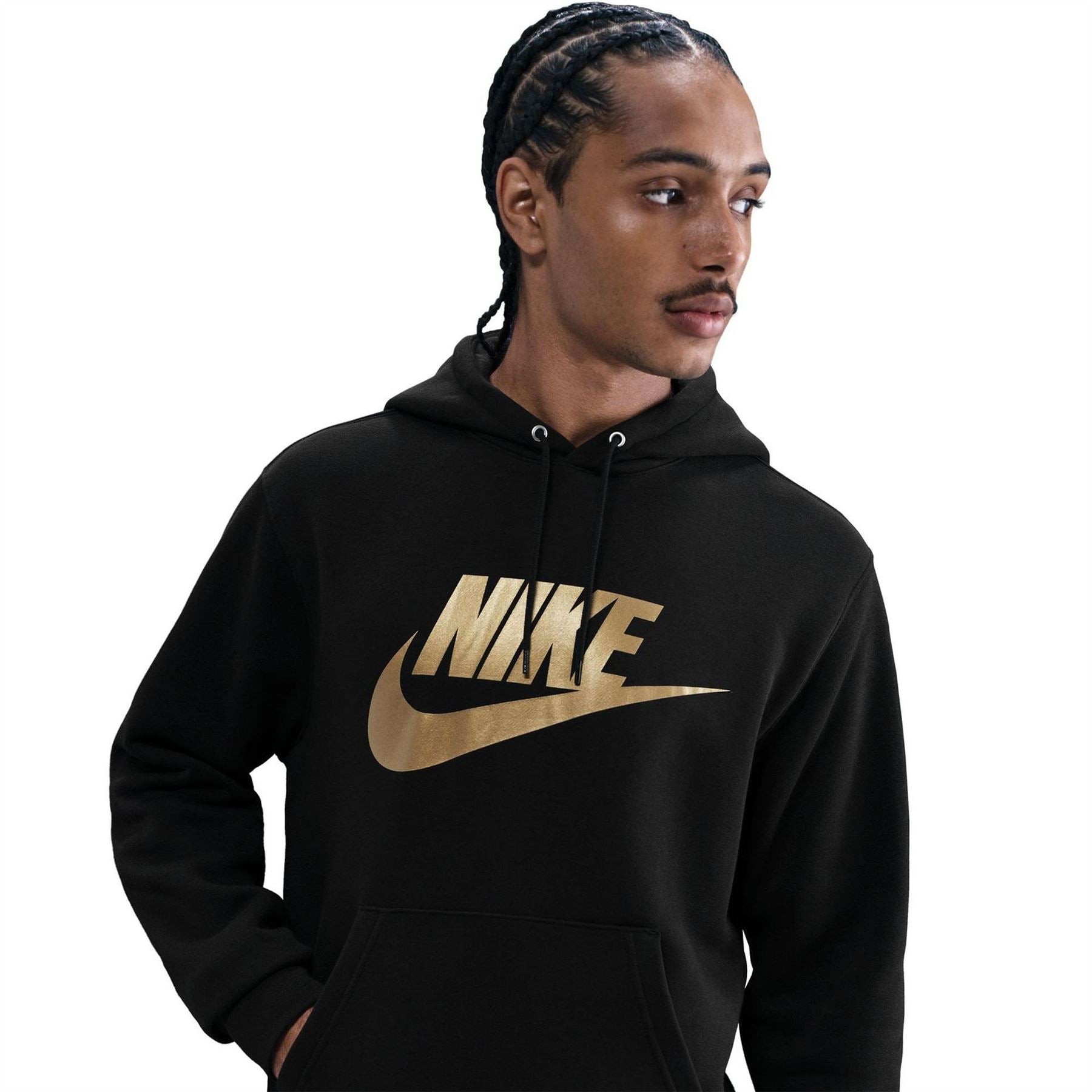 Nike Bold Logo Hooded Neck Long Sleeve Sweatshirt