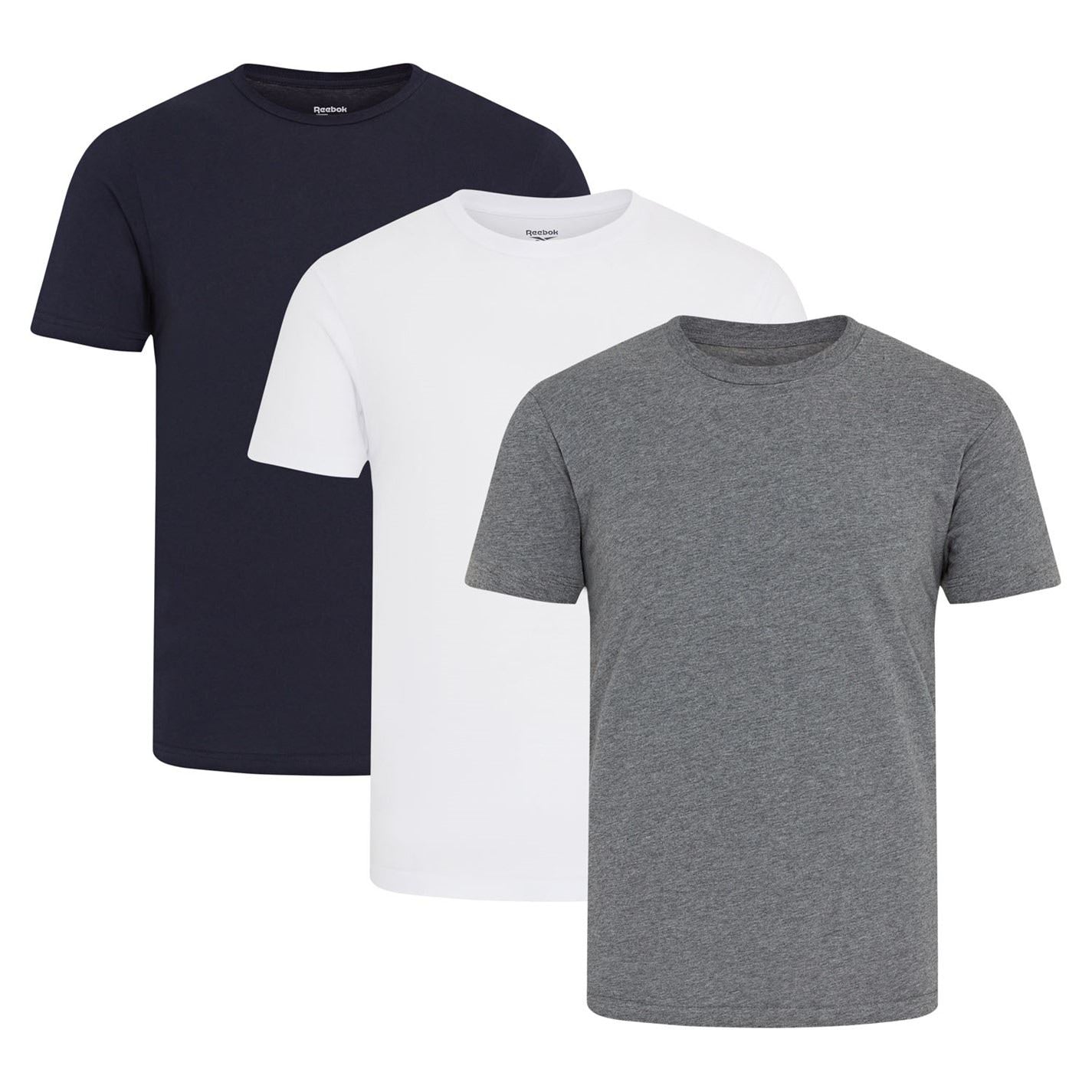 Reebok Mens 3 Pack T-Shirts Santo