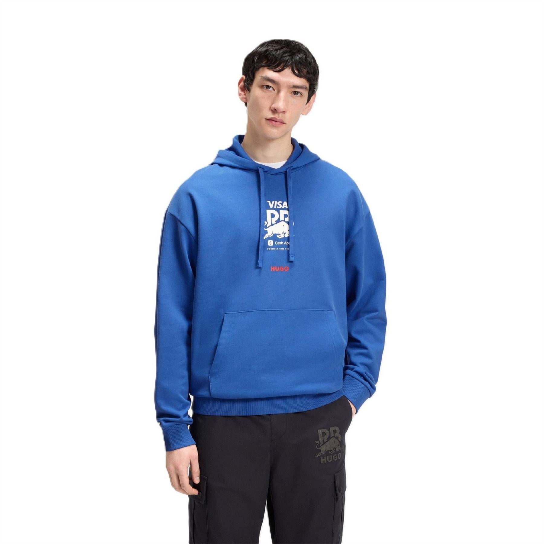 Hugo Hooded Neck Long Sleeve Kangaroo Pocket Sweatshirt
