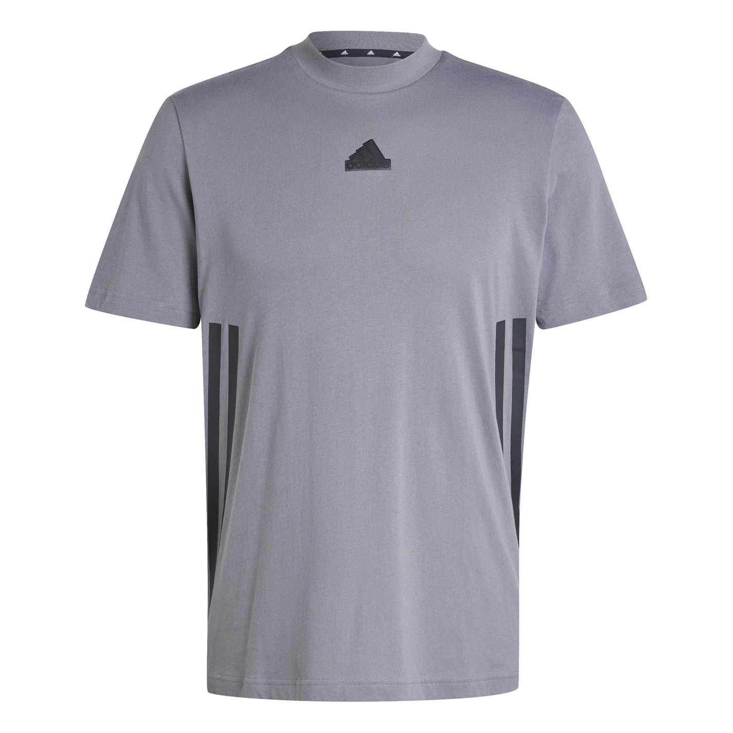 adidas Crew Neck Short Sleeve Jersey T-Shirt with Side Stripes