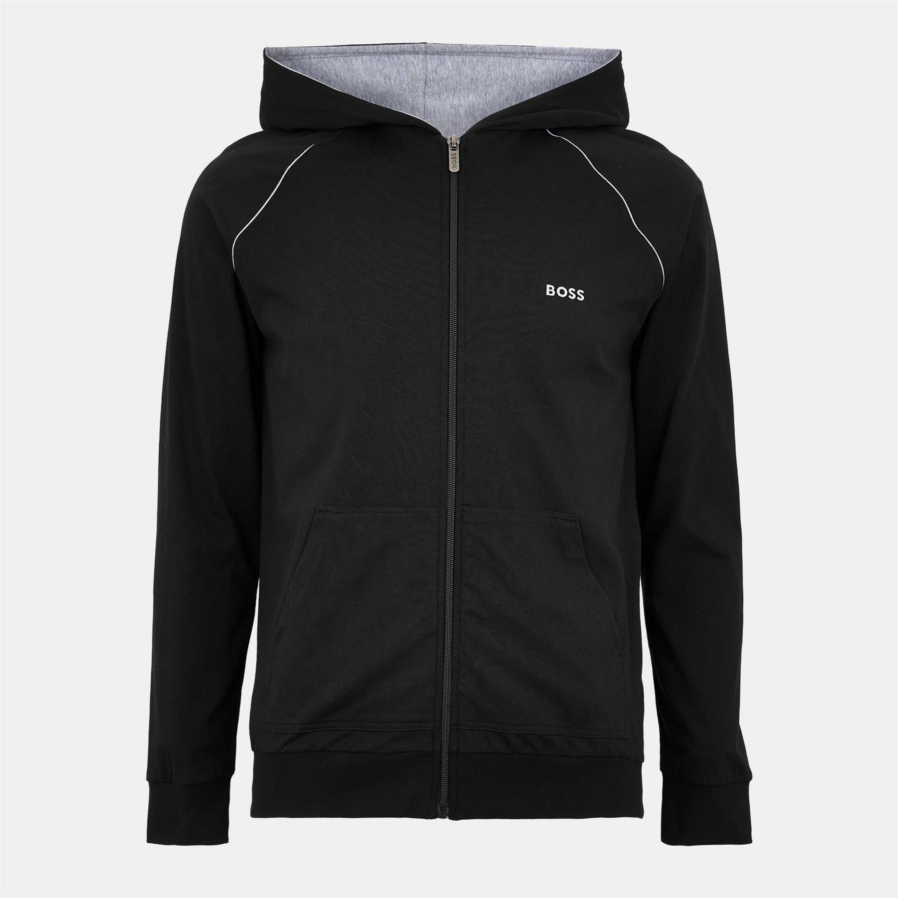 Boss BOSS Mix  And  Match Zipped Hoodie   Full Zip Closure
