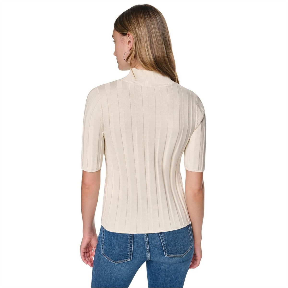 DKNY Rib Mock Knit