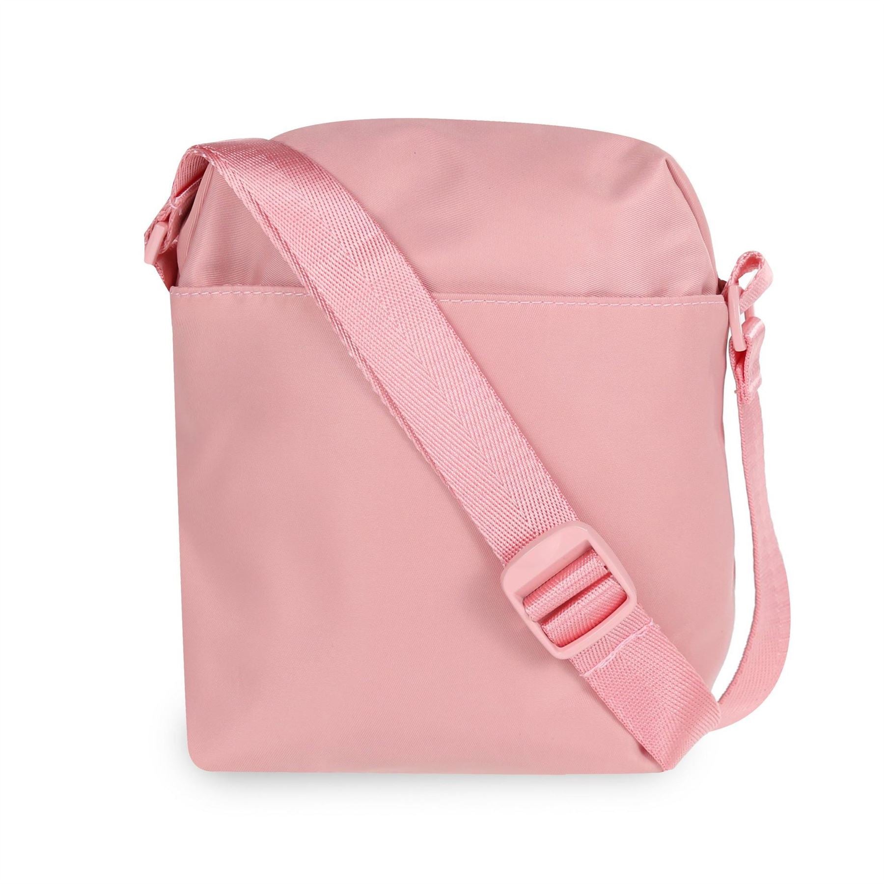 Spiral Rectangle Cross Body Bag with Black Hardware