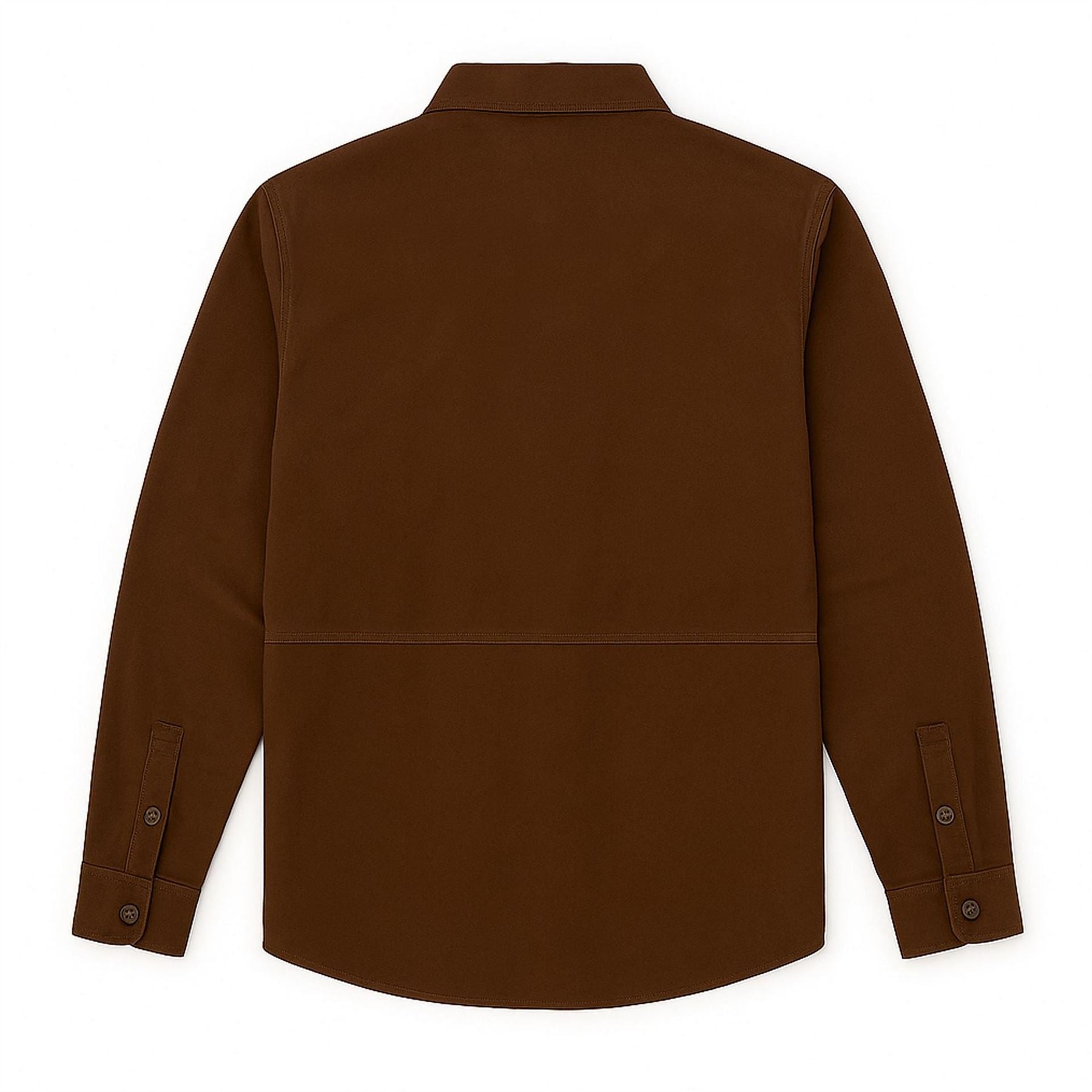 Roamers and Seekers Redwood Collared Neck Long Sleeve Shirt
