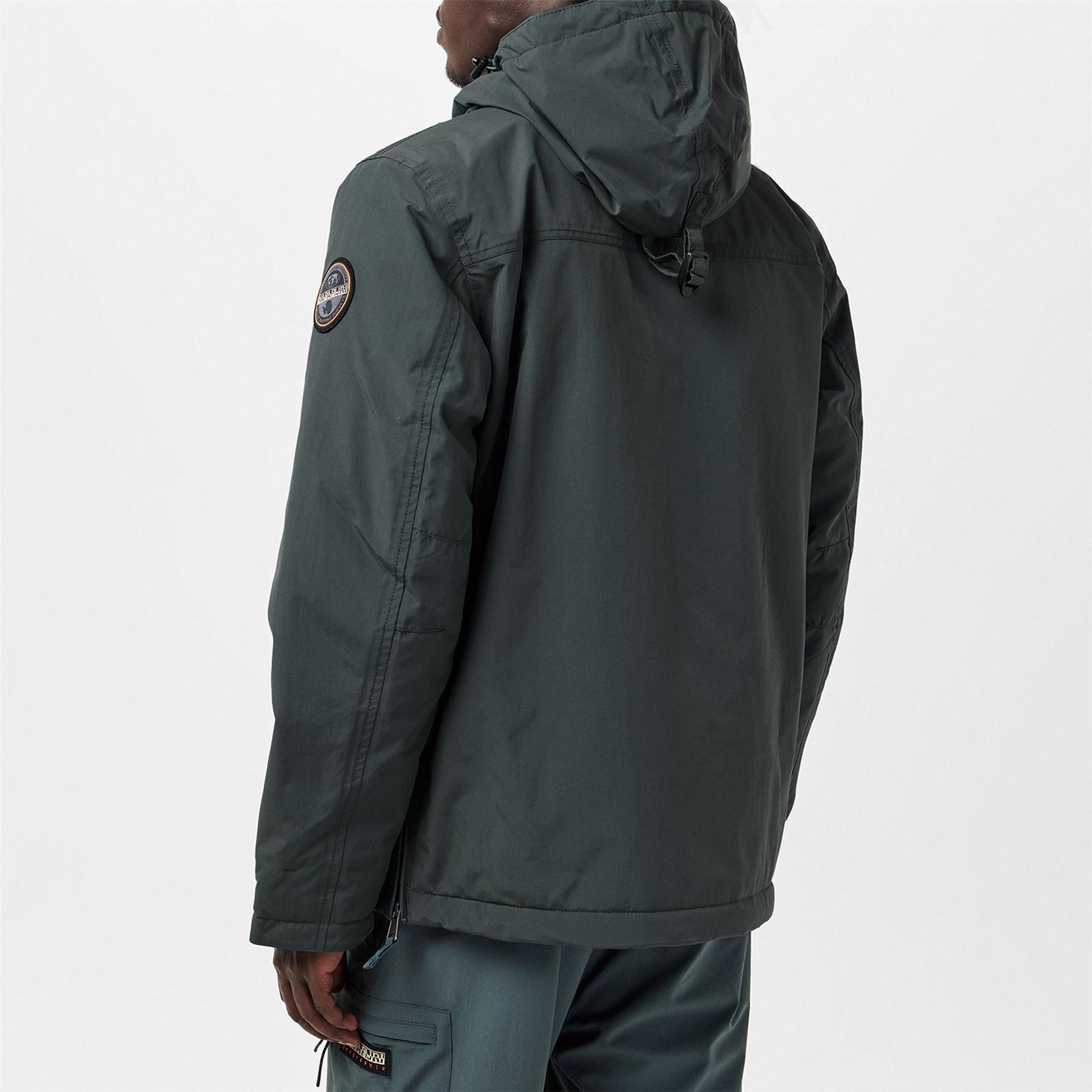 Napapijri Rainforest Water Resistant Hooded Long Sleeve Rain Anorak