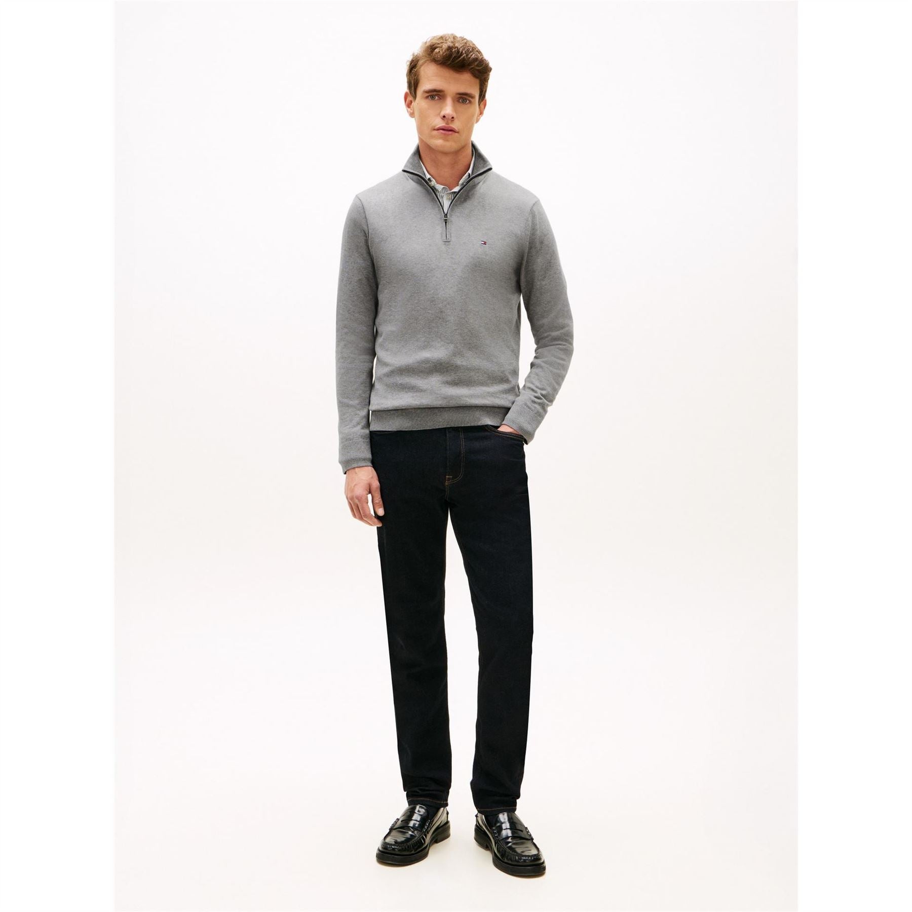 Tommy Hilfiger Hilfiger Essential Cotton Zip Mock