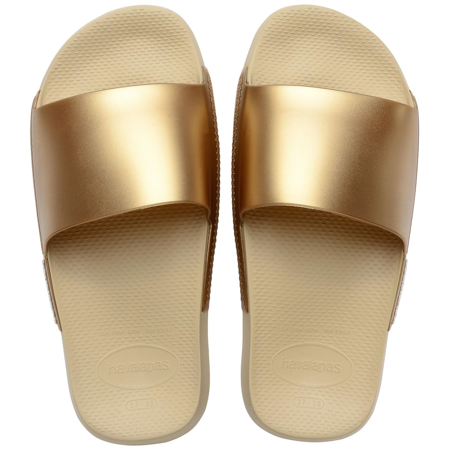 Havaianas Womens Hav. Slide Classic Metallic Crocus Flip Flops