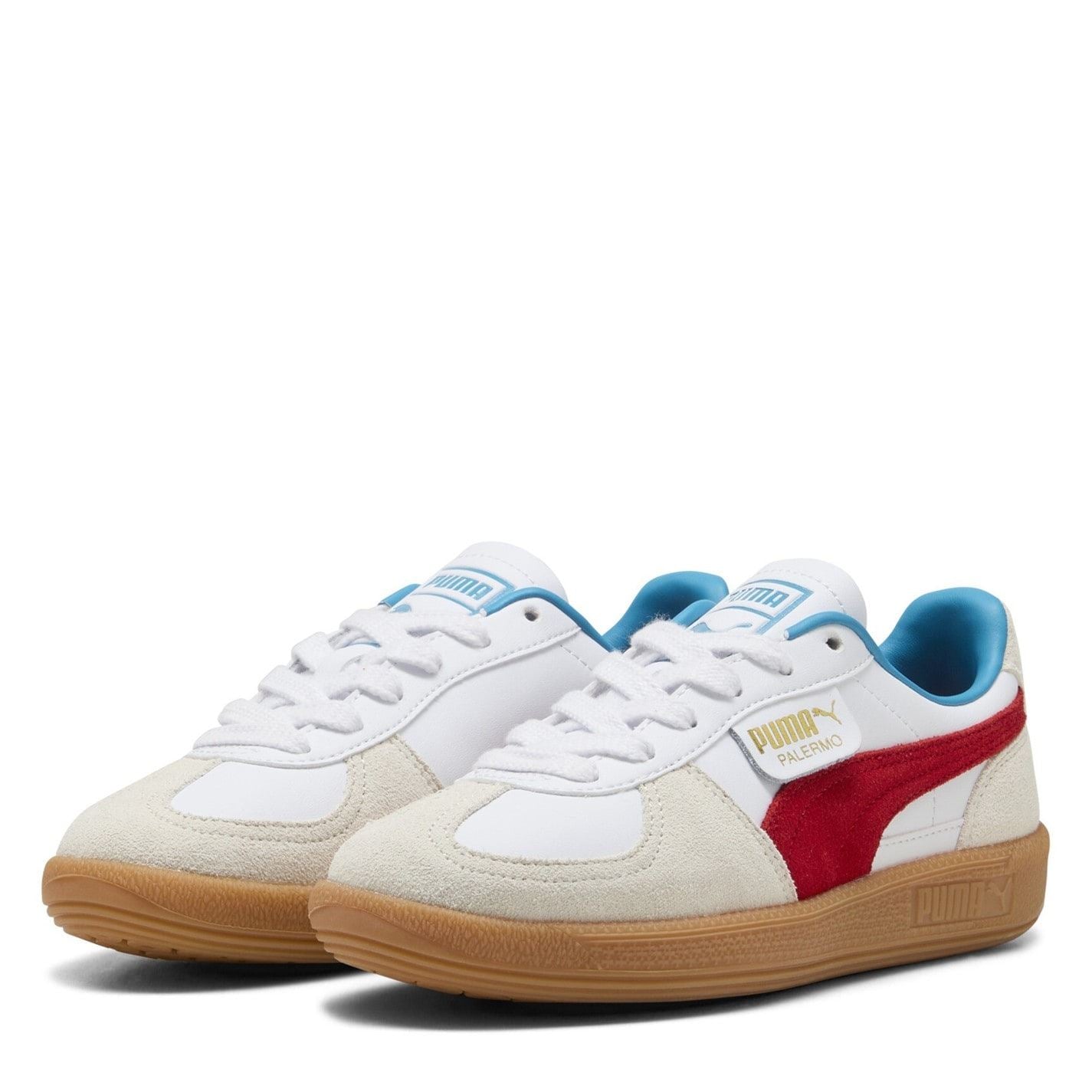 Puma Palermo Leather Jr Low Top Trainers Boys