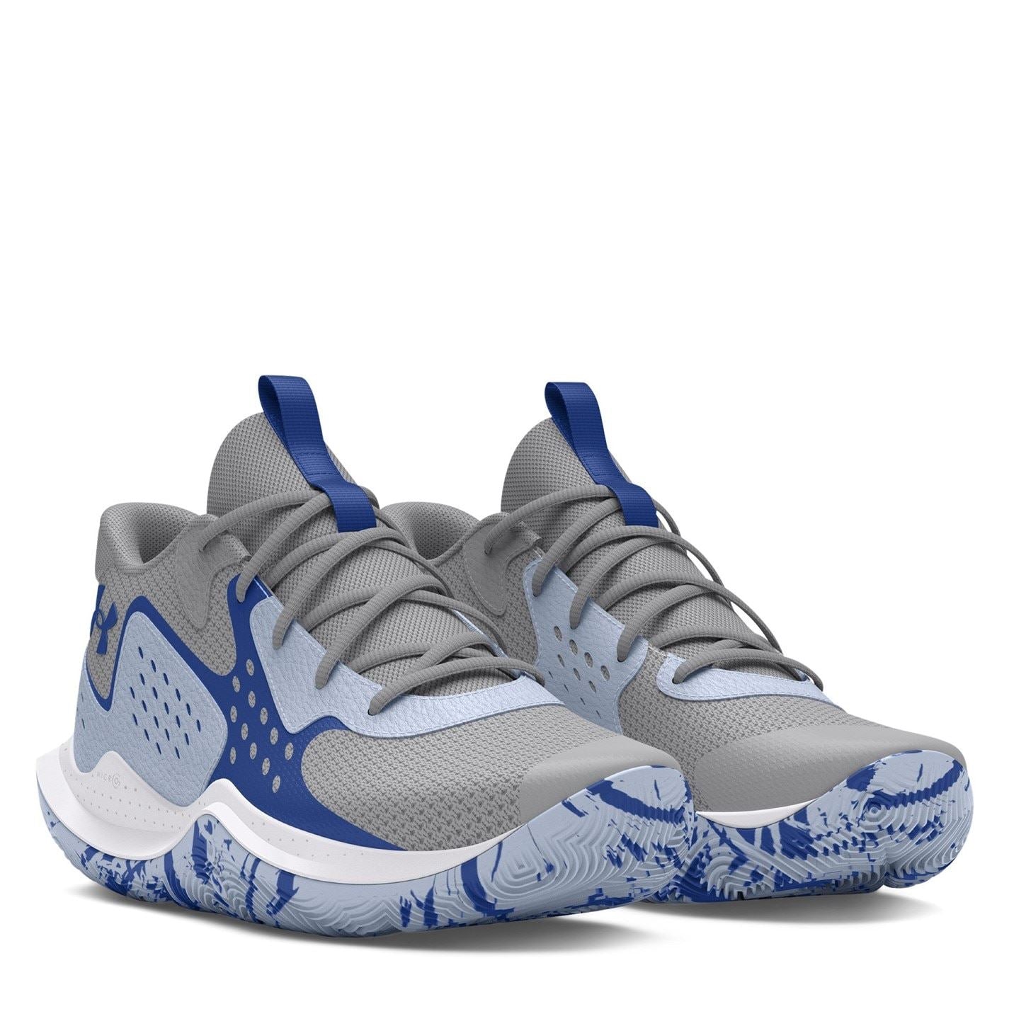Under Armour Kids Jet 23 Graphic Print Basketball Canvas Low Top Sneakers
