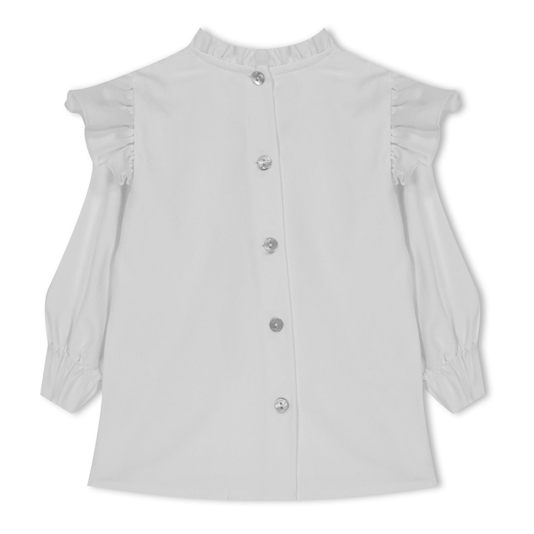 Phi Frill Bow Long Sleeve Blouse