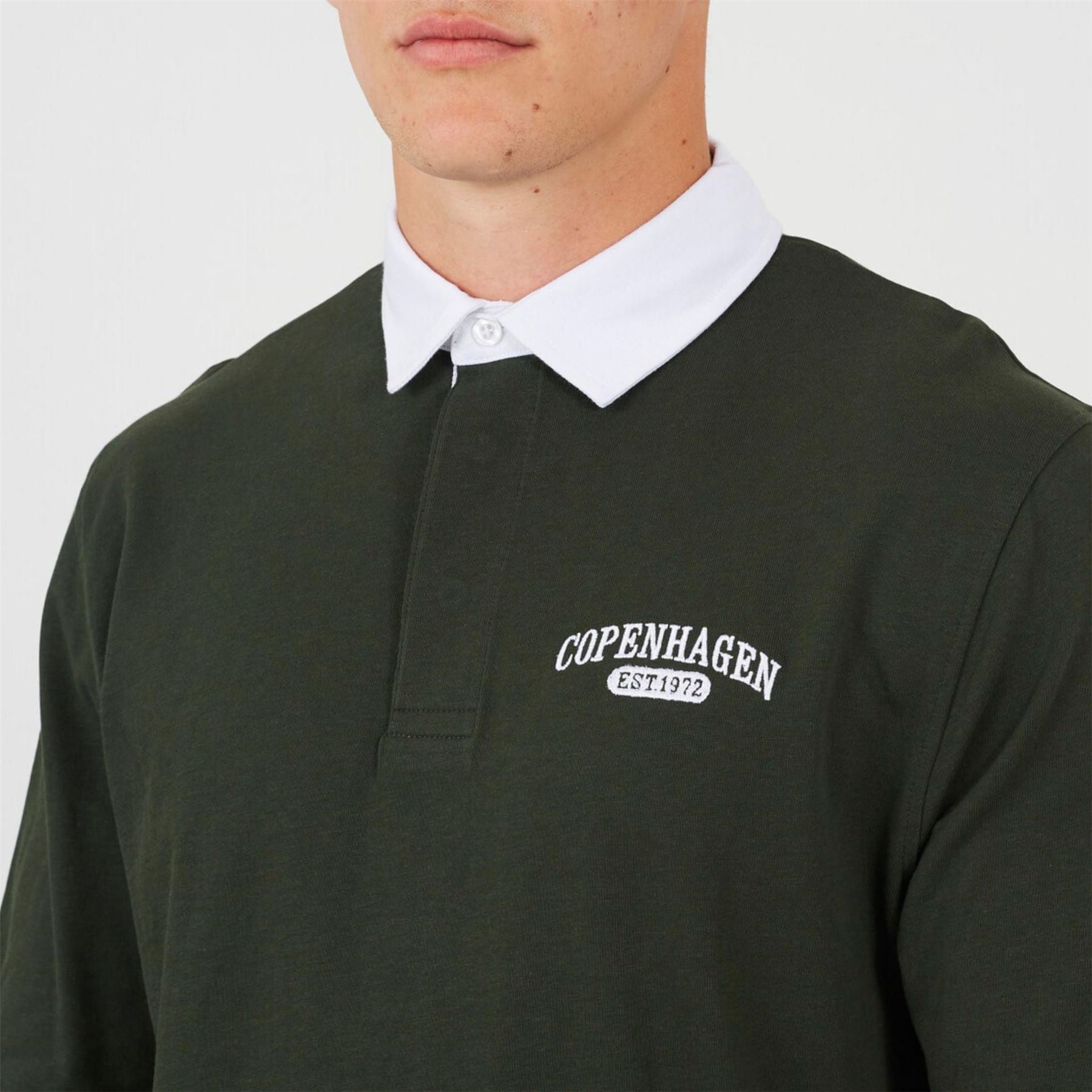 Brave Soul Long Sleeved Rugby PolOvershirtt