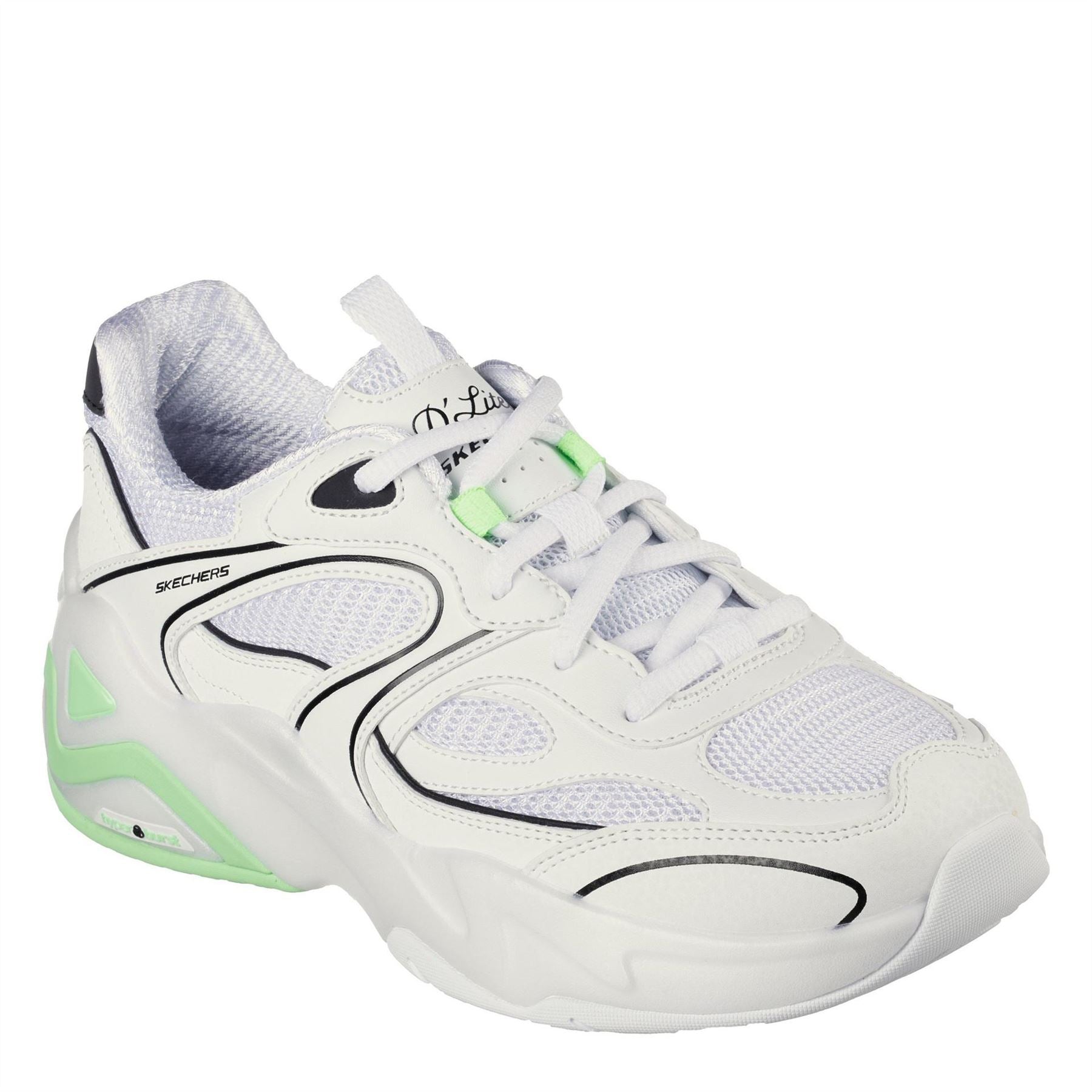 Skechers D'Lux Hyperburst Lace-Up Abstract Sneakers