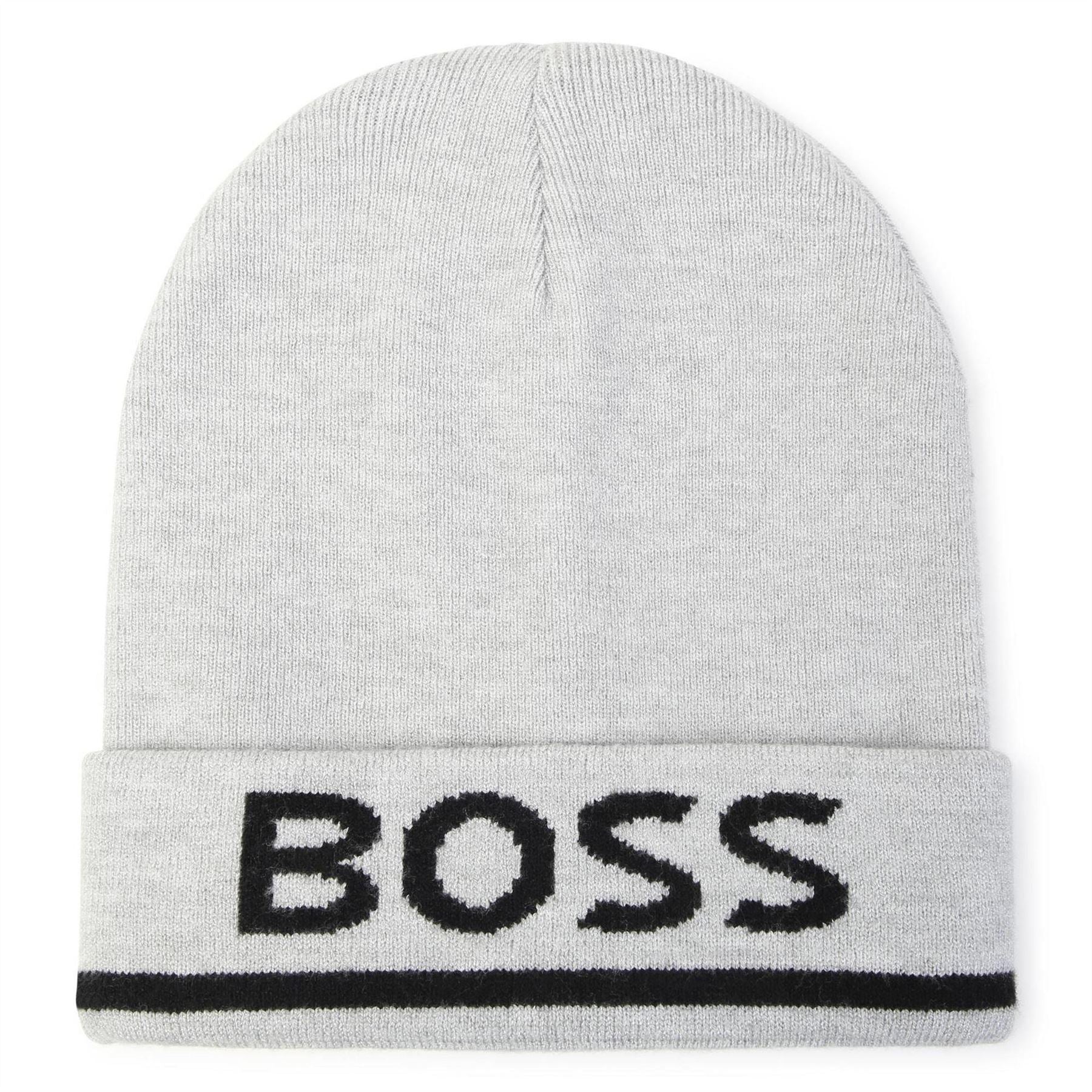 Boss Logo Print Beanie, Bold Logo Beanie