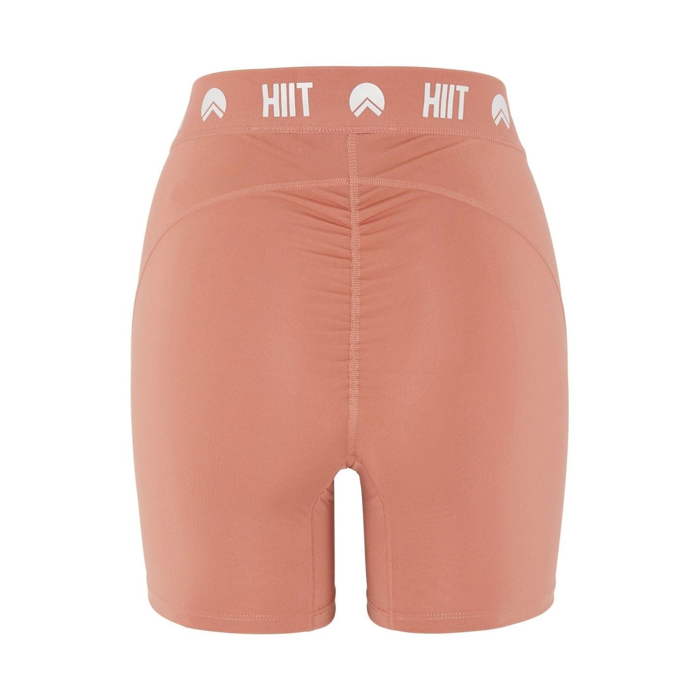 HIIT Logo Print Shirred Shorts