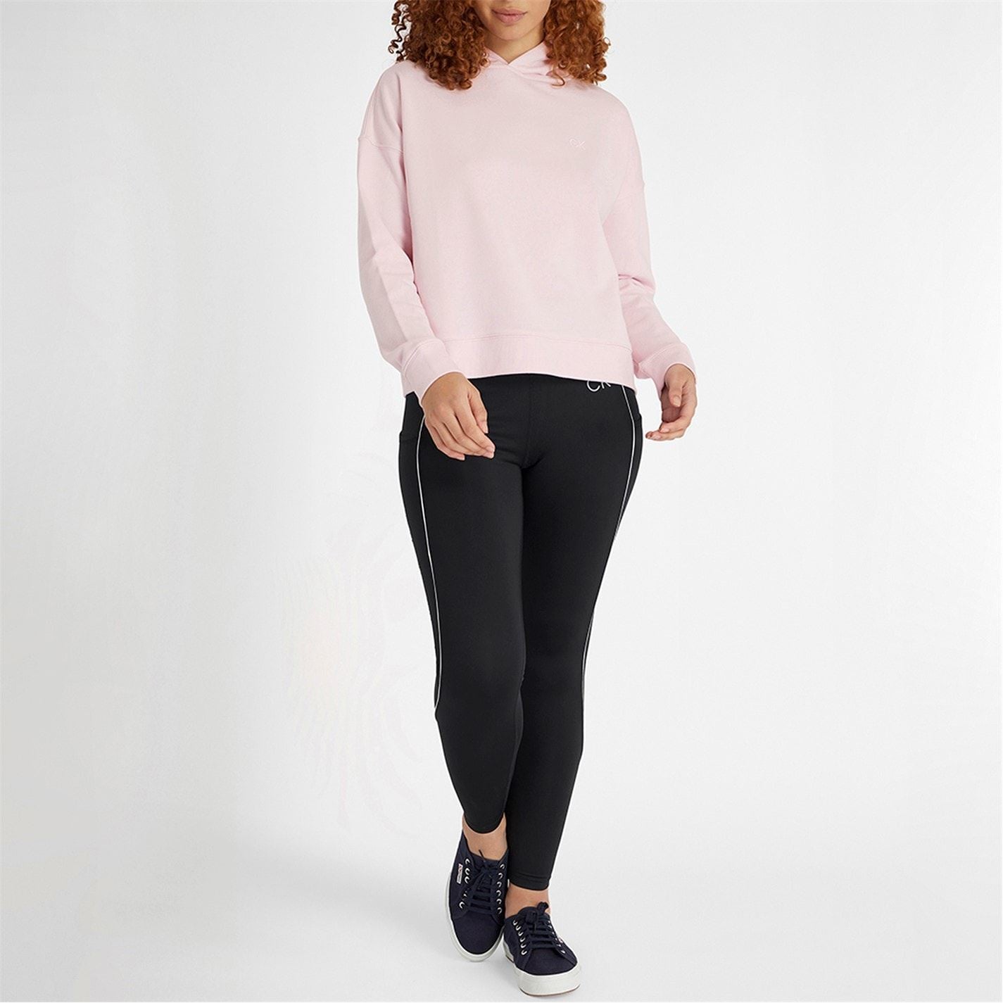 Calvin Klein Golf Cropped Relaxed Fit Drop Shoulder Hoodie