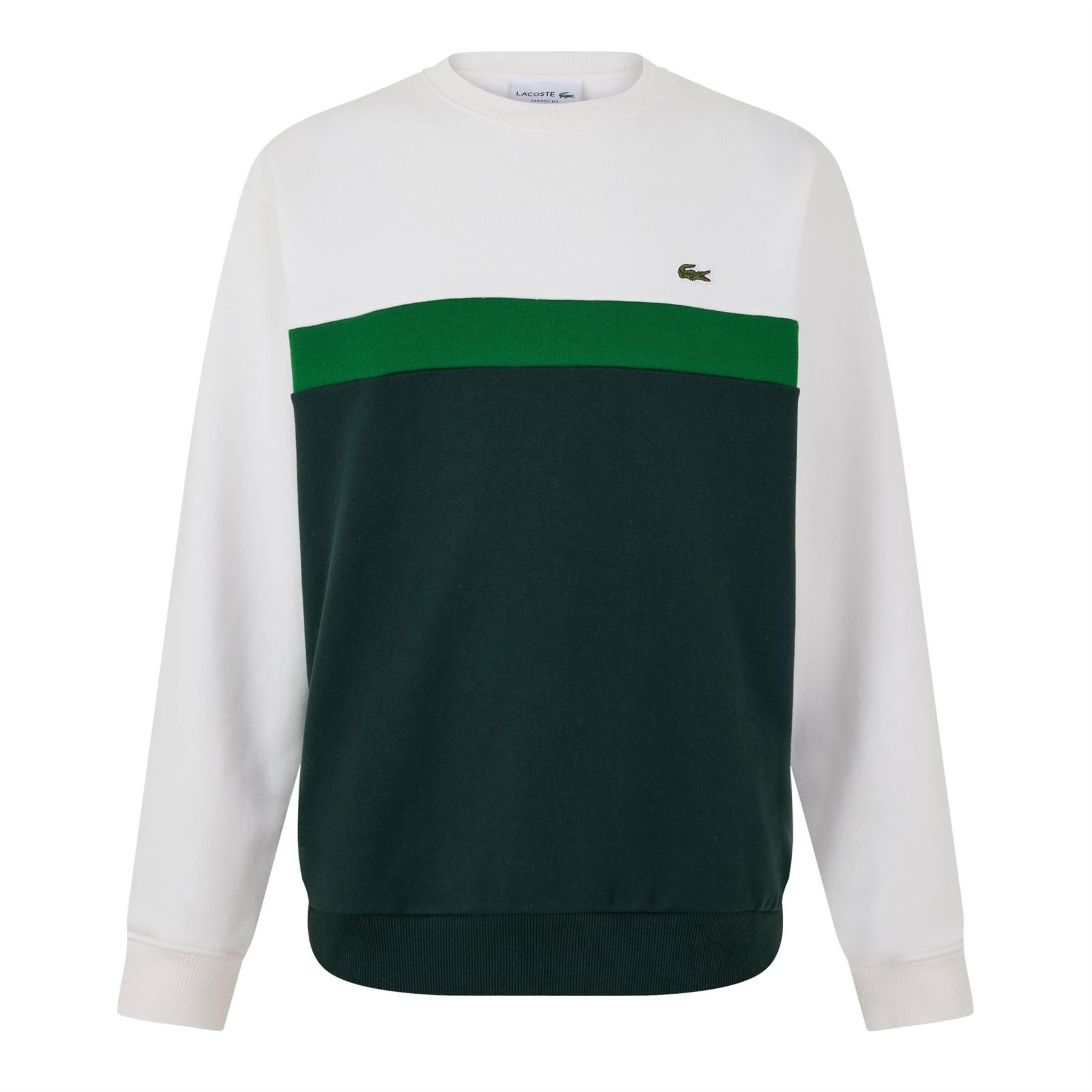 Lacoste Mens Colour-block Fleece Sweatshirt
