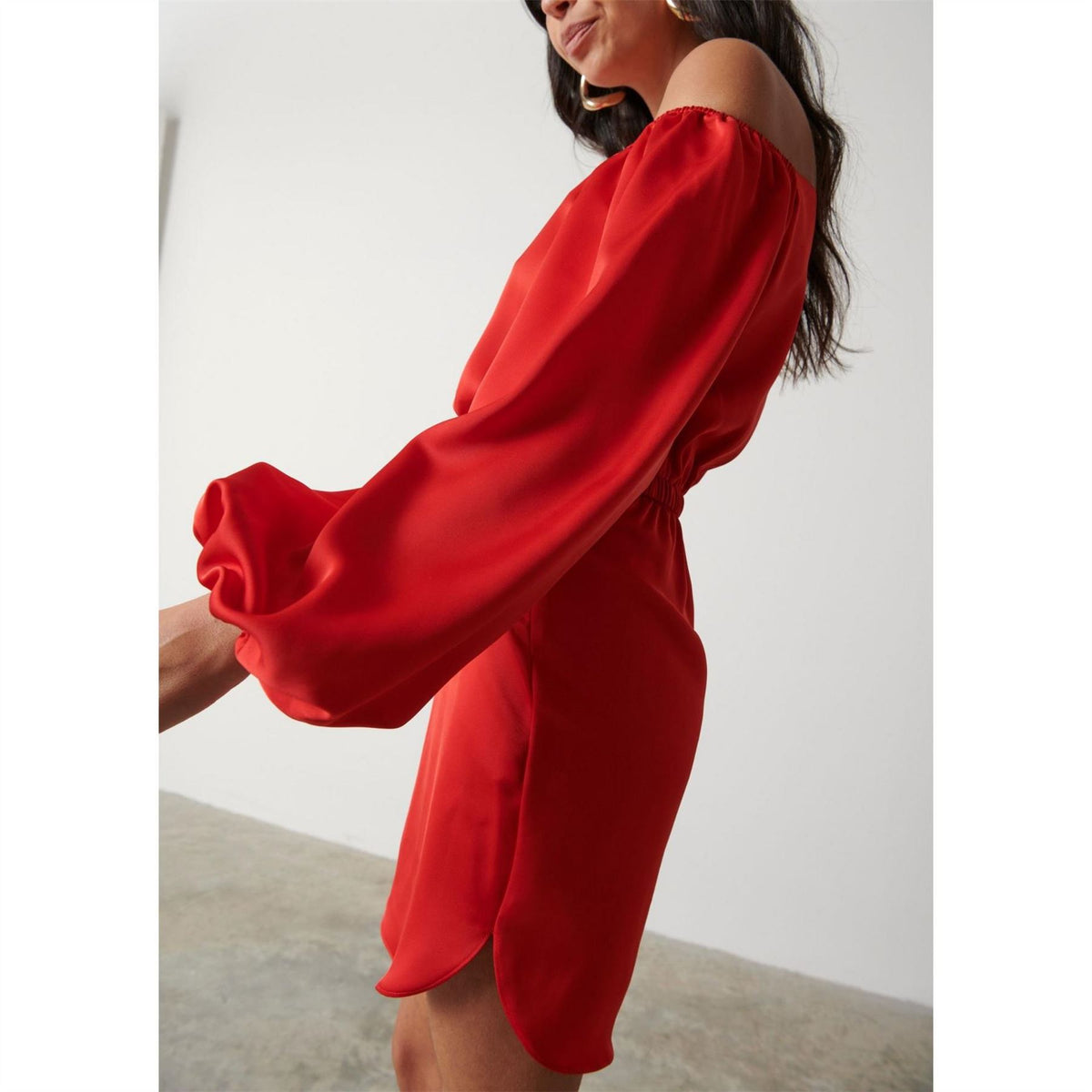 Pretty Lavish P Fern Bardot Mini Dress