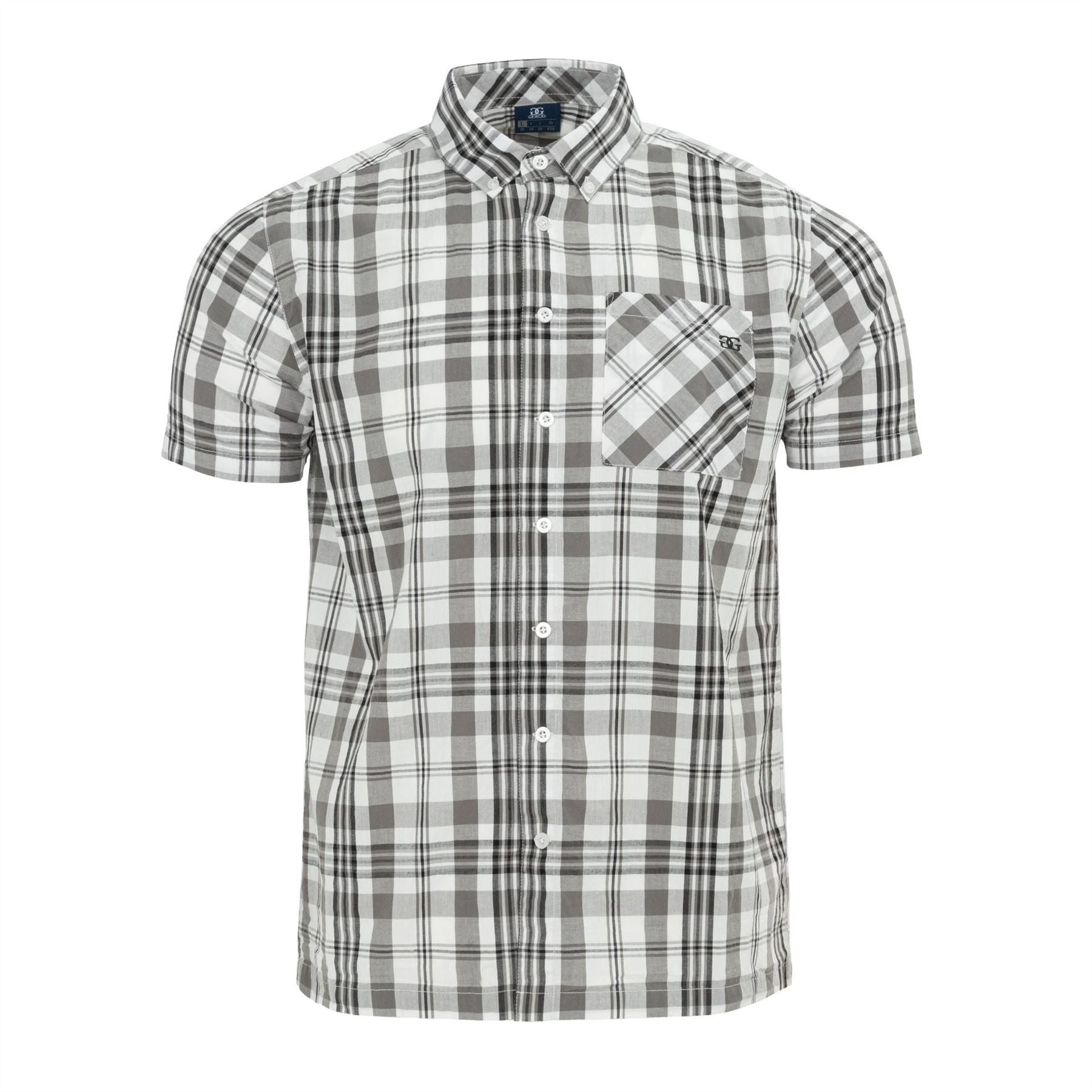 Giorgio Mens Short Sleeve Check Shirt