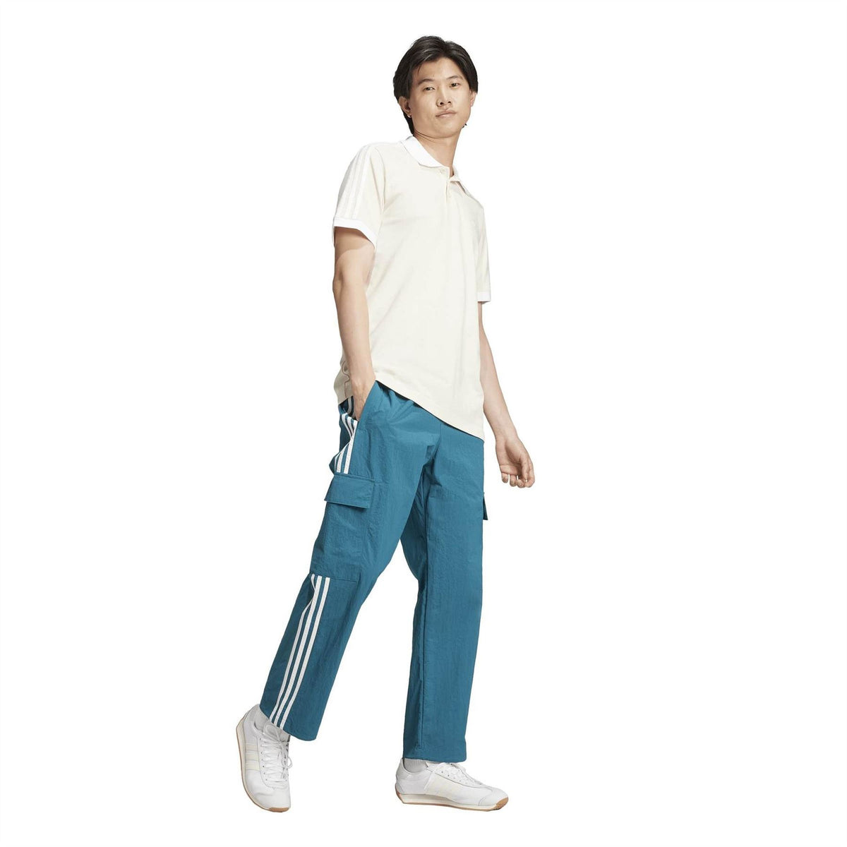 adidas 3 Stripes Mid Rise Cargo Trousers