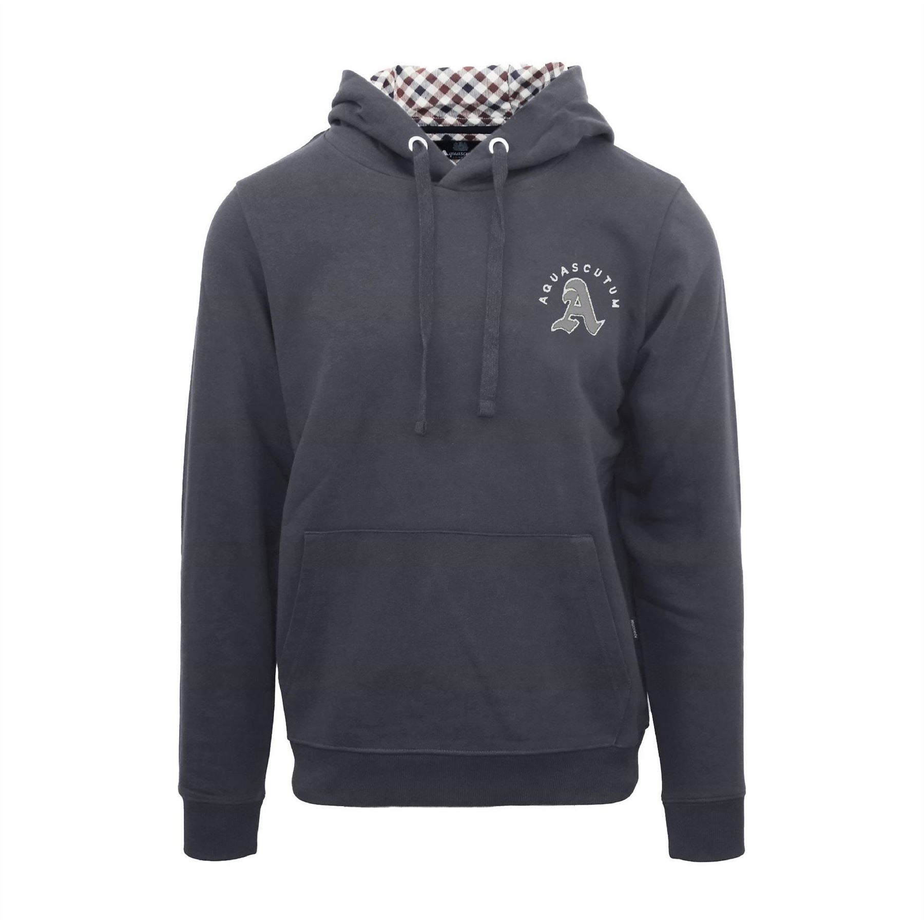Aquascutum Hooded Neck Long Sleeve Sweatshirt with Kangaroo Pocket