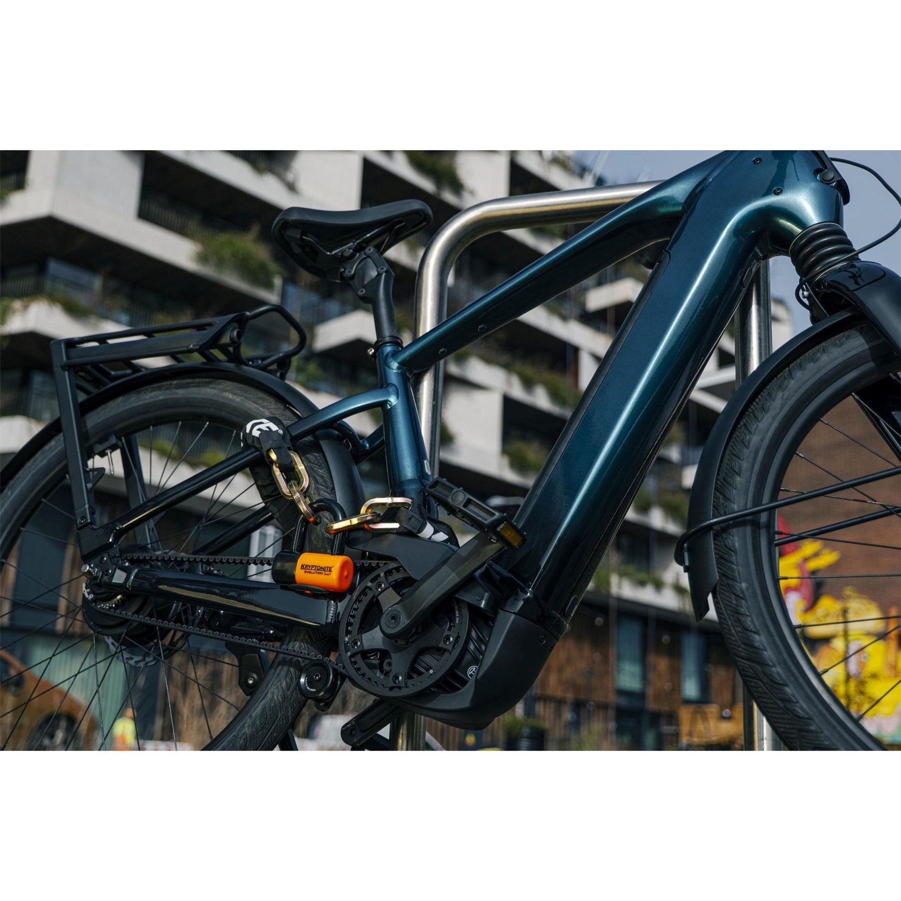 Kryptonite York Chain (12 Mm 100 Cm)   W  Evo Series 4 Disc Lock 14mm Sold Secure Gold