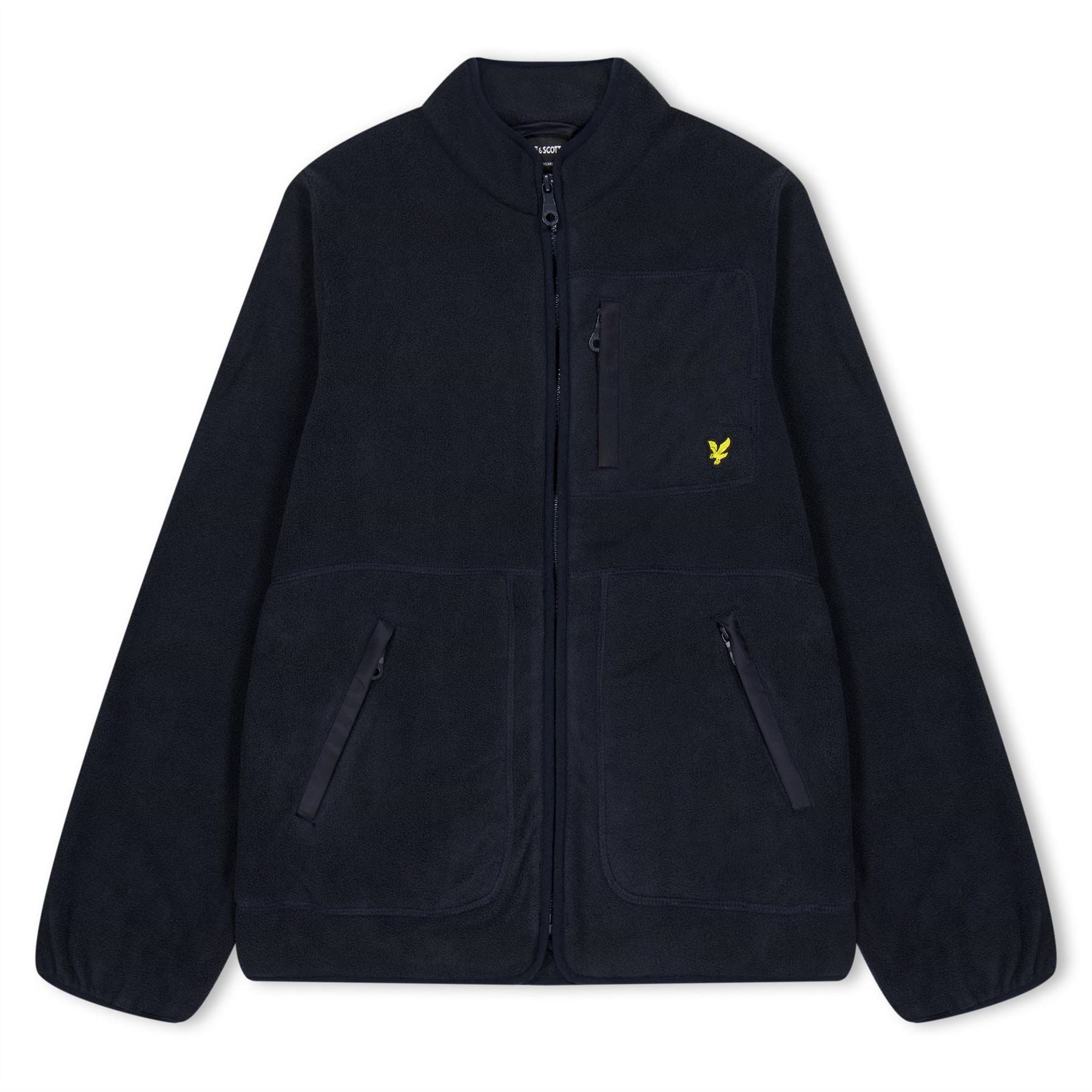 Lyle and Scott Mock Neck Regular Fit Fleece Jacket