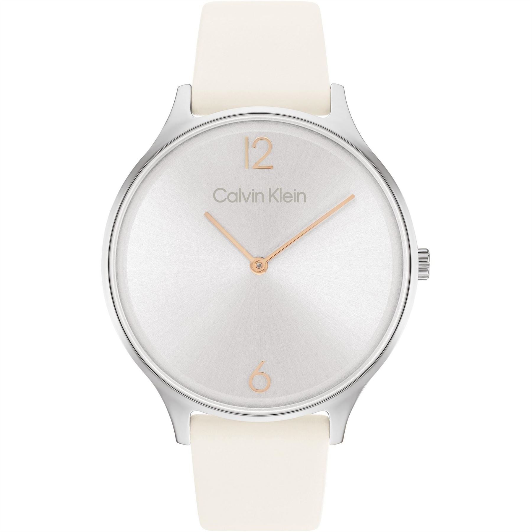 Calvin Klein Leather Strap Watch