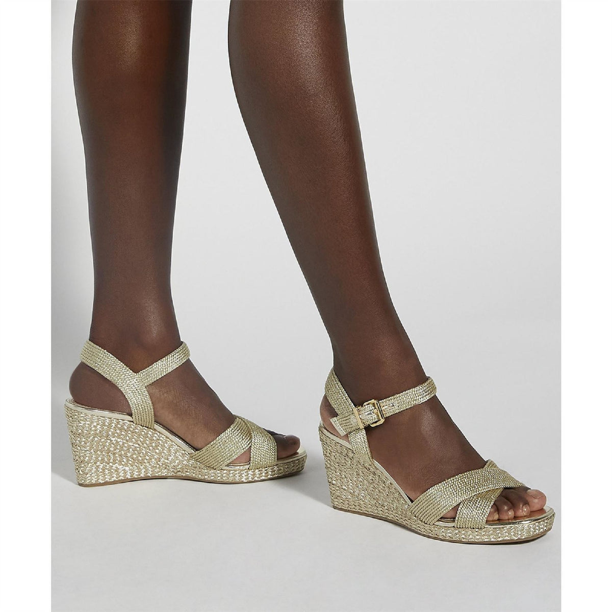 Dune London Kolden Braided Wedge Heeled Sandals