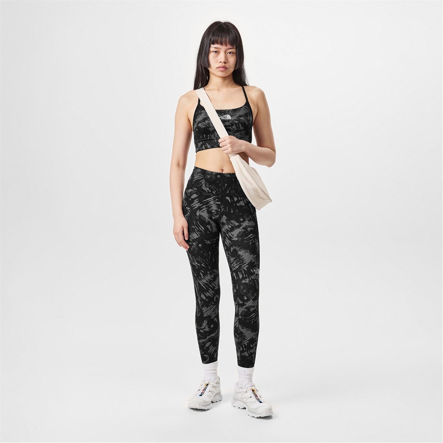 The North Face Flex Bra Aop Tnf Black Waterfall