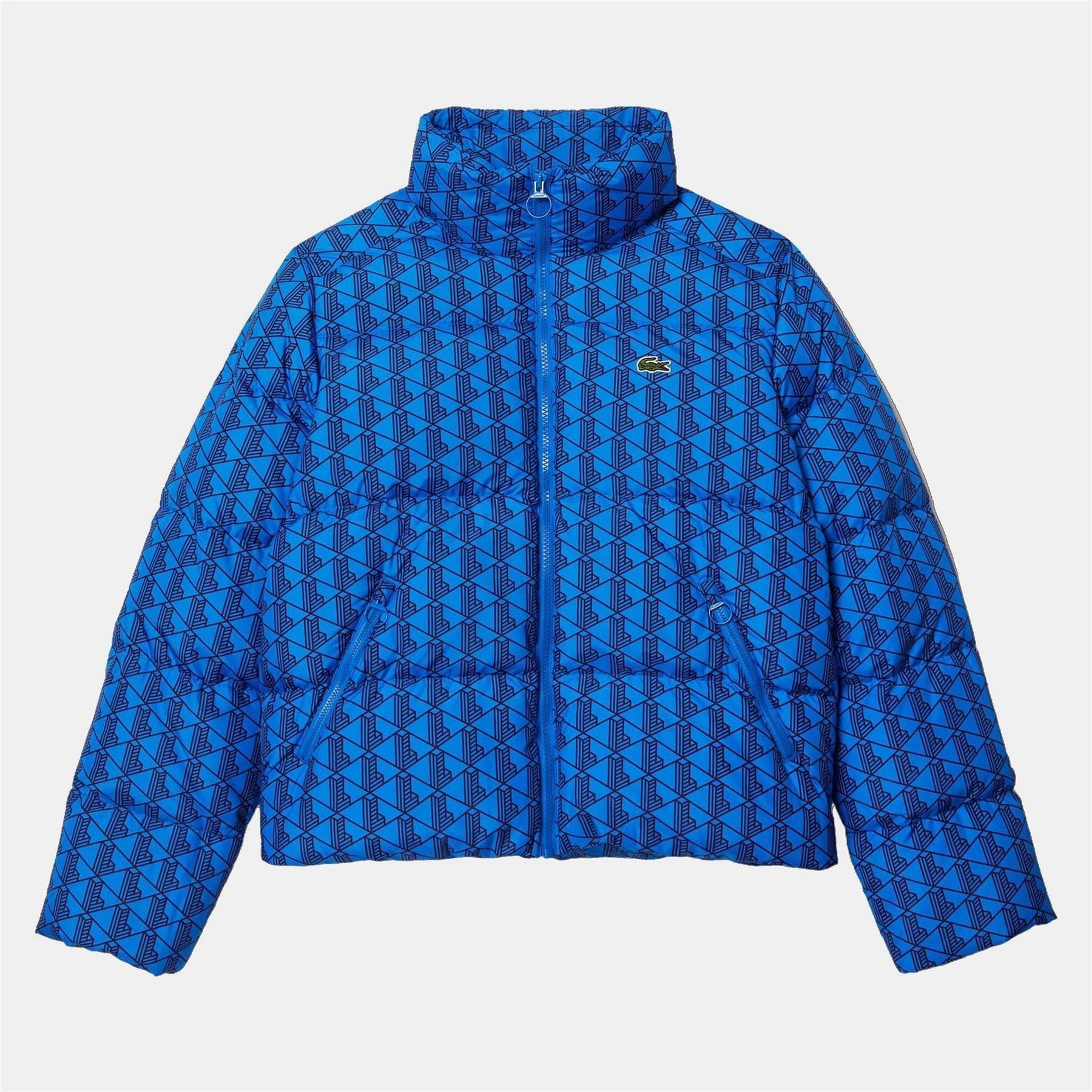 Lacoste Monogram Print Puffer Jacket