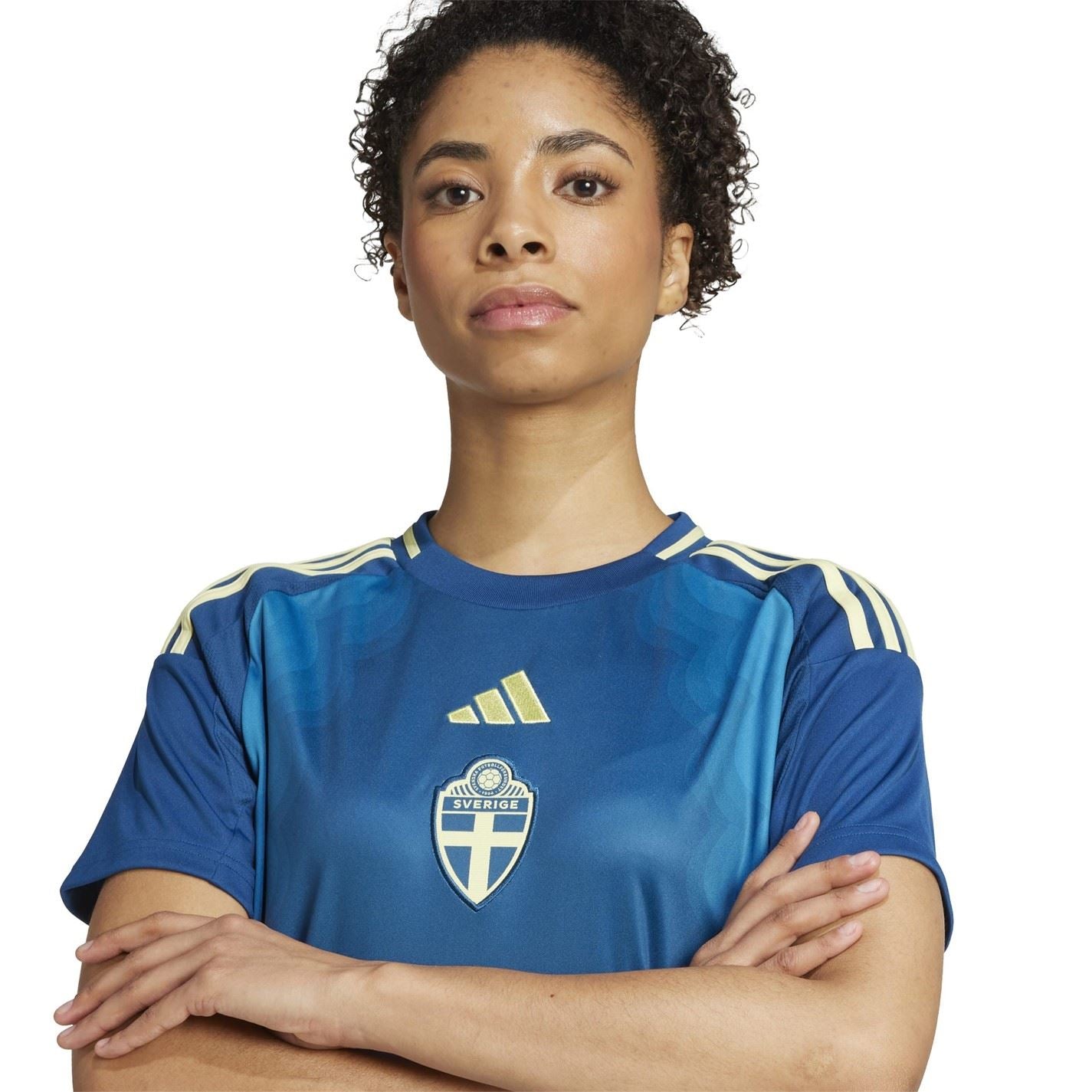 adidas Womens Sweden Away Football Shirt 2025