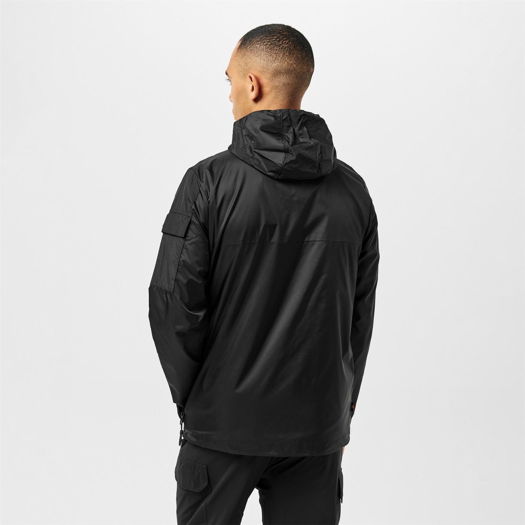 Luke Curation Hooded Snap Button Solid Patterned Softshell Jacket