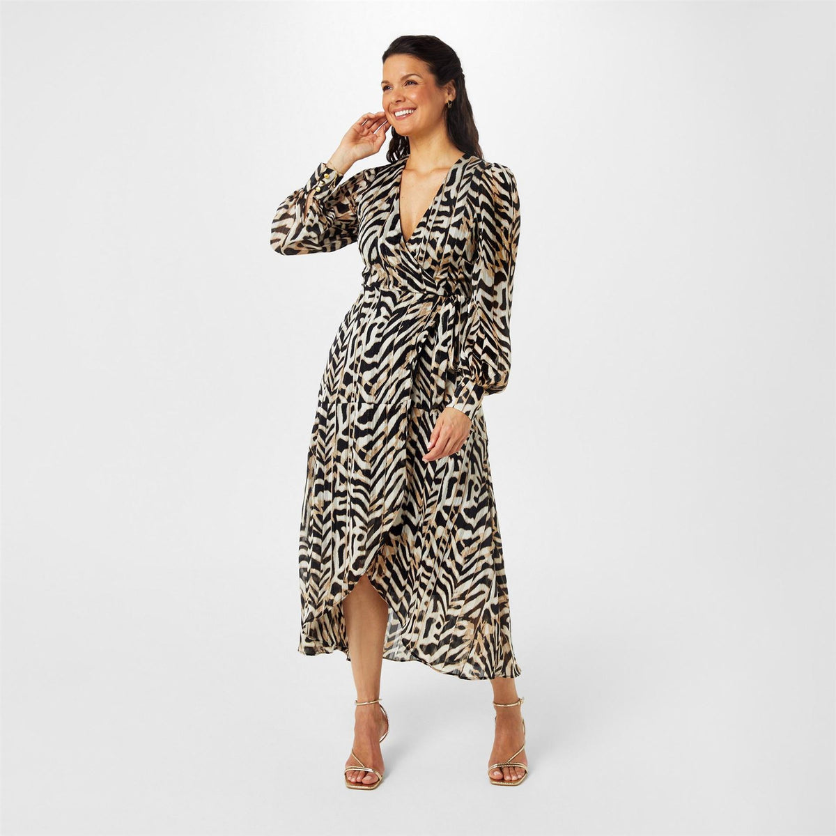 Biba Printed Wrap Dress