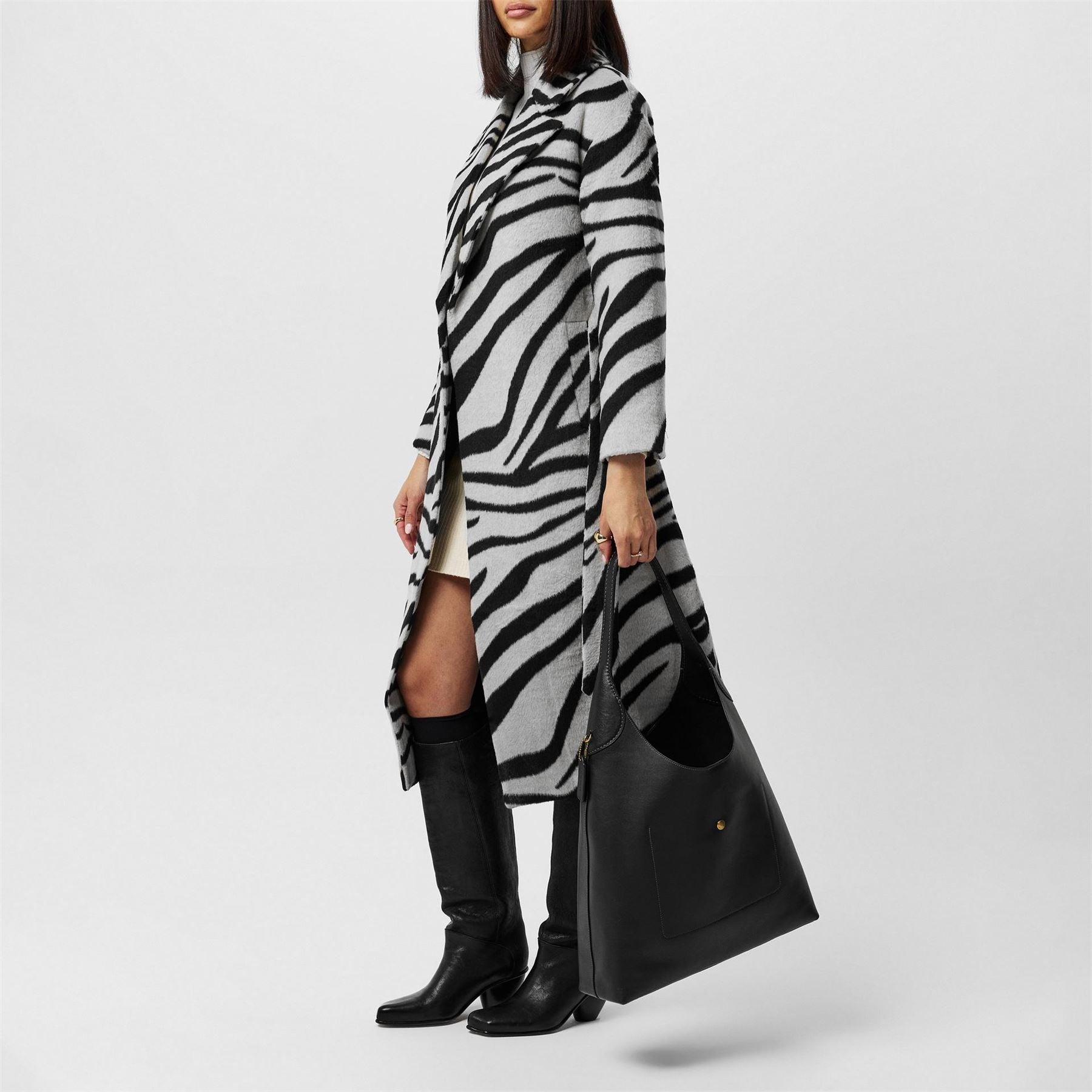 French Connection Belted Relaxed Fit Coat